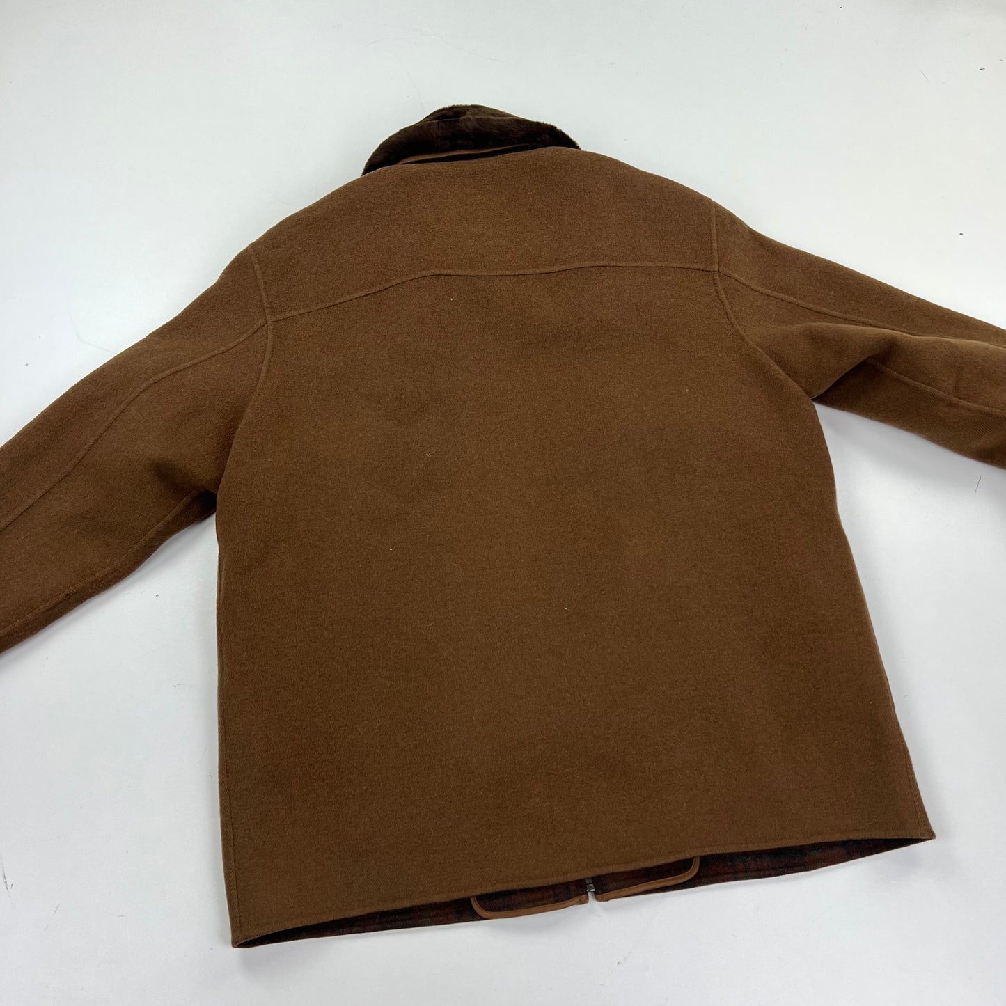 YSL Yves Saint Laurent Wool Fleece Coat Jacket - M