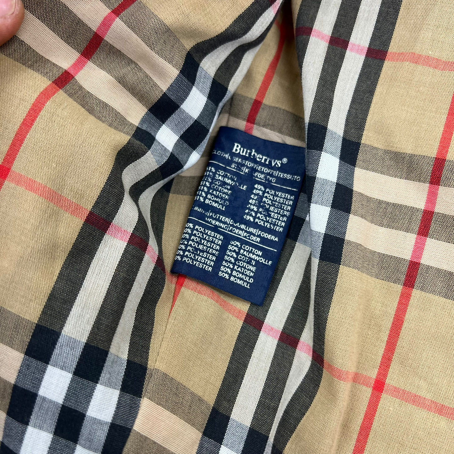 Burberry London Windbreaker Harrington Jacket - M