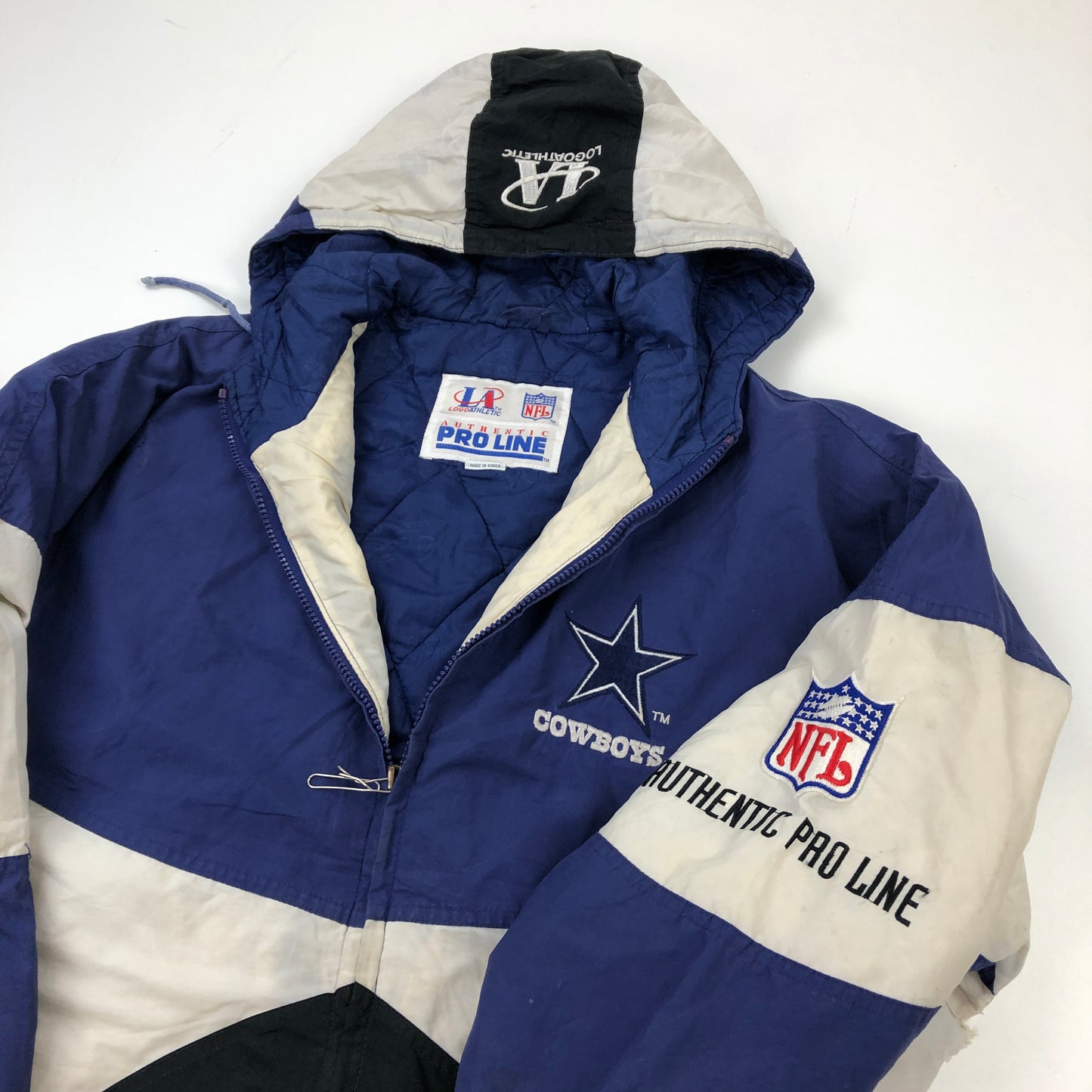 NFL Pro Line Dallas Cowboys Parker Jacket Hooded Outdoor Coat - M