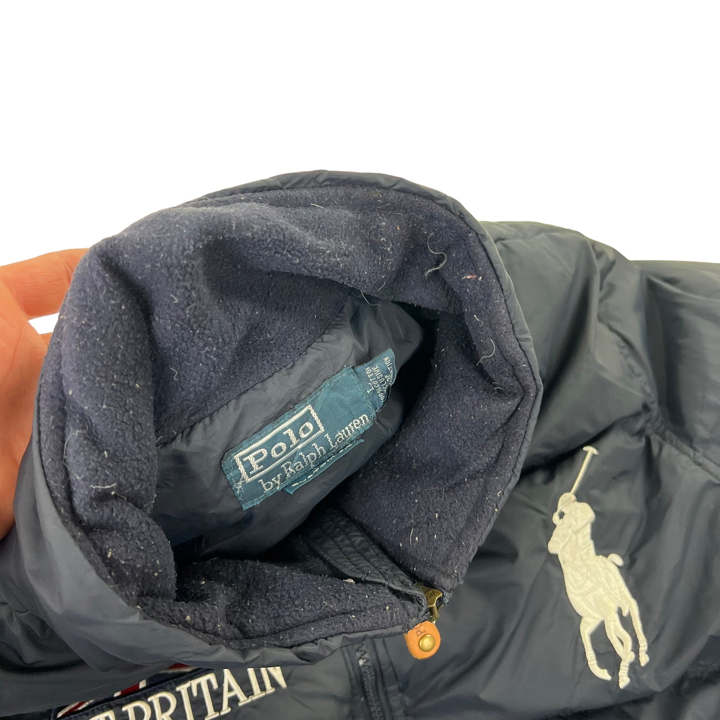 Ralph Lauren Great Britain Jacket Big Pony Puffer - L