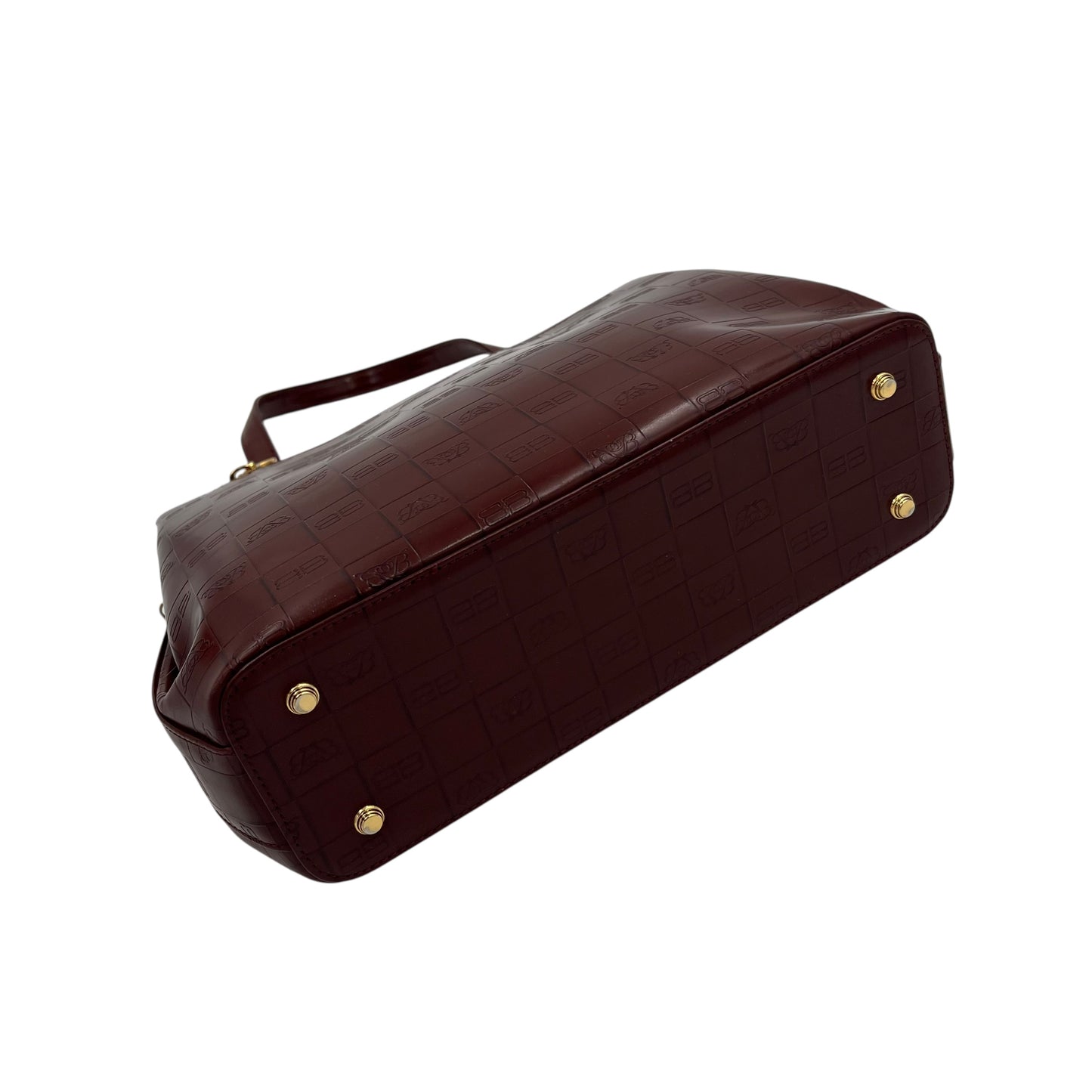 Vintage Balenciaga Paris Burgundy Bag Handle Handtasche