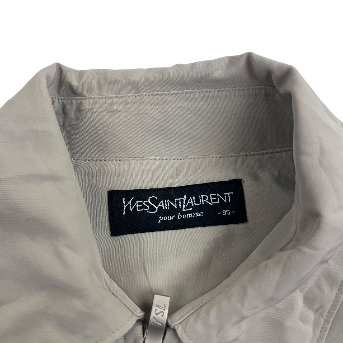 YSL Yves Saint Lauren Windbreaker Harrington Crop Top - S