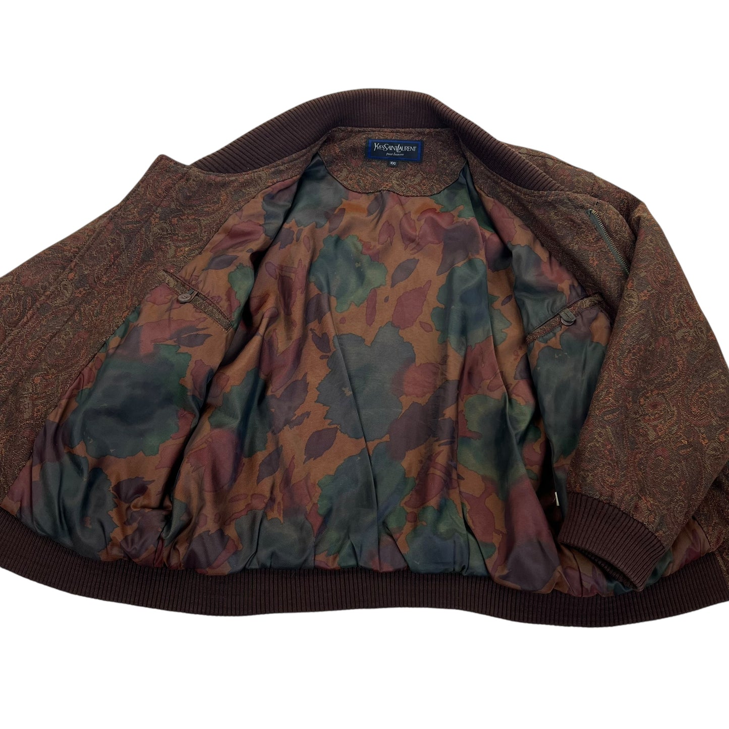 Yves Saint Laurent Harrington Windbreaker Outdoor Jacket - L