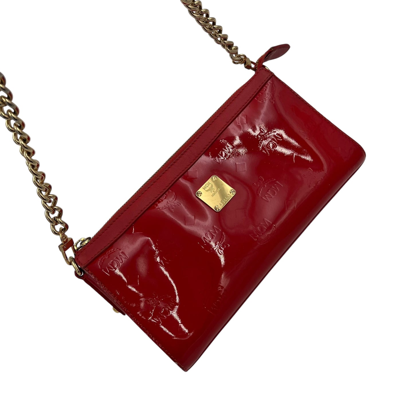 MCM Mini Visetos Evening Handle Bag Handtasche