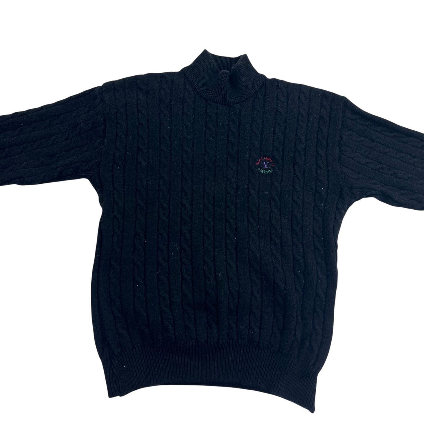 Valentino 90s Beachwear Wool Knit Sweater - Women L