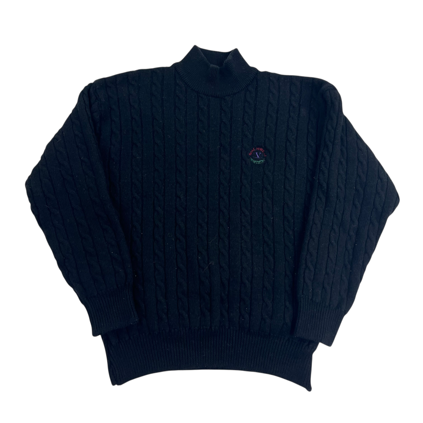 Valentino 90s Beachwear Wool Knit Sweater - Women L