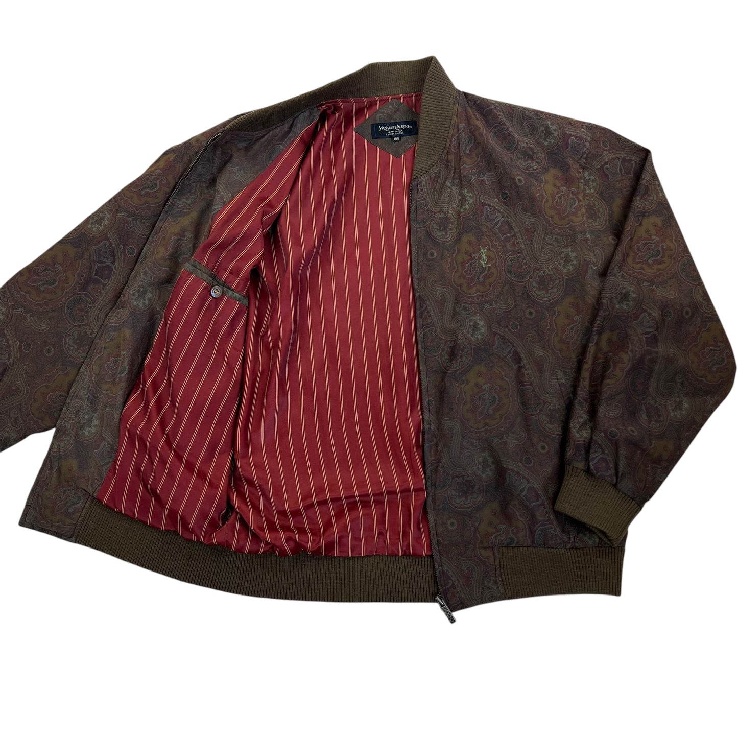 Yves Saint Laurent Harrington Windbreaker Jacket - L