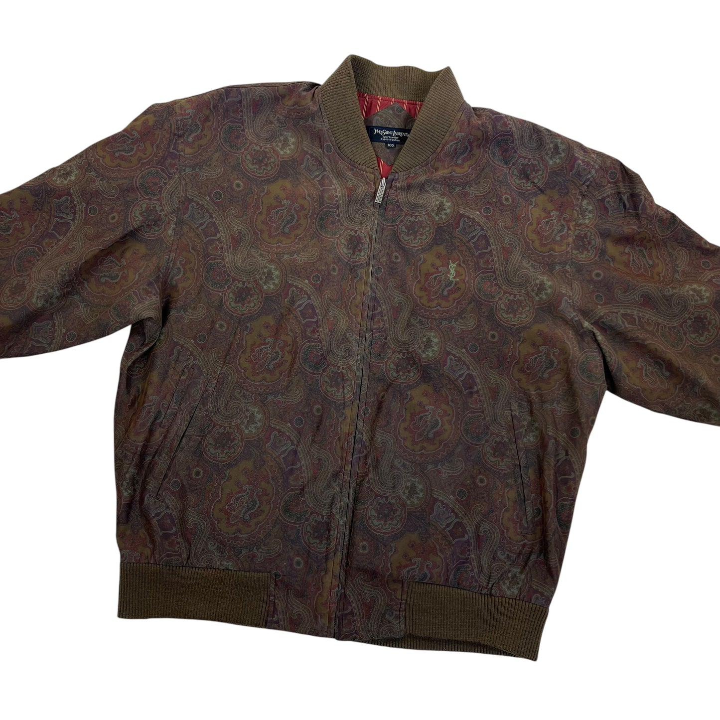 Yves Saint Laurent Harrington Windbreaker Jacket - L