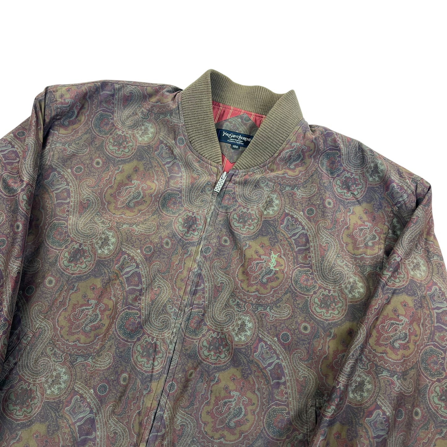 Yves Saint Laurent Harrington Windbreaker Jacket - L