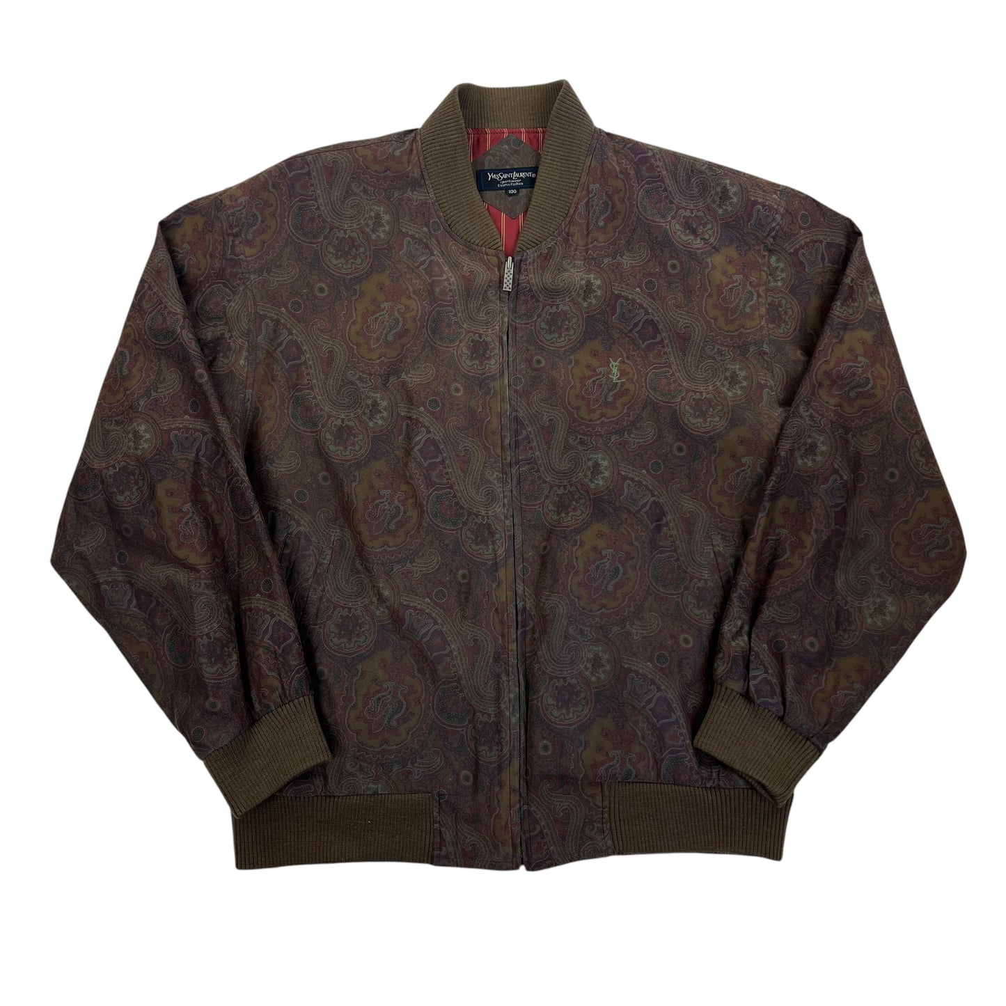 Yves Saint Laurent Harrington Windbreaker Jacket - L