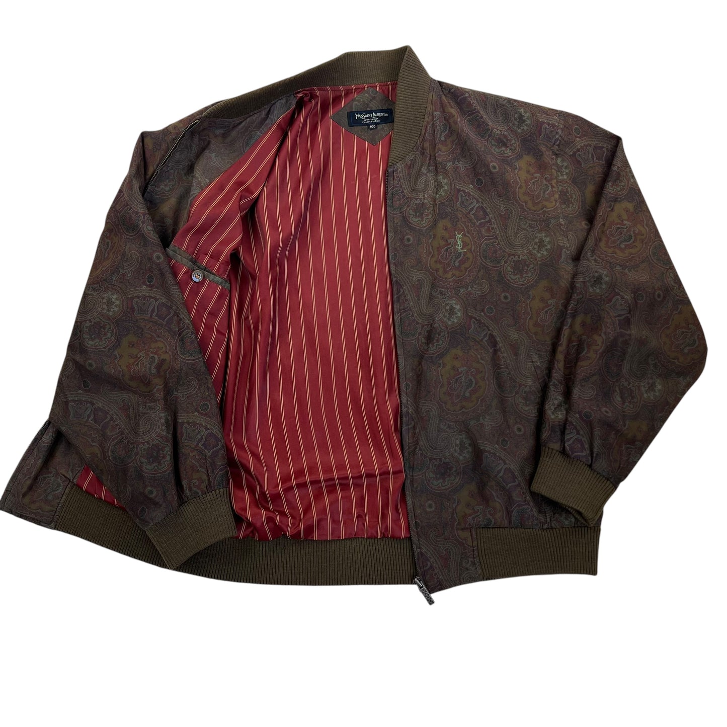 Yves Saint Laurent Harrington Windbreaker Jacket - L