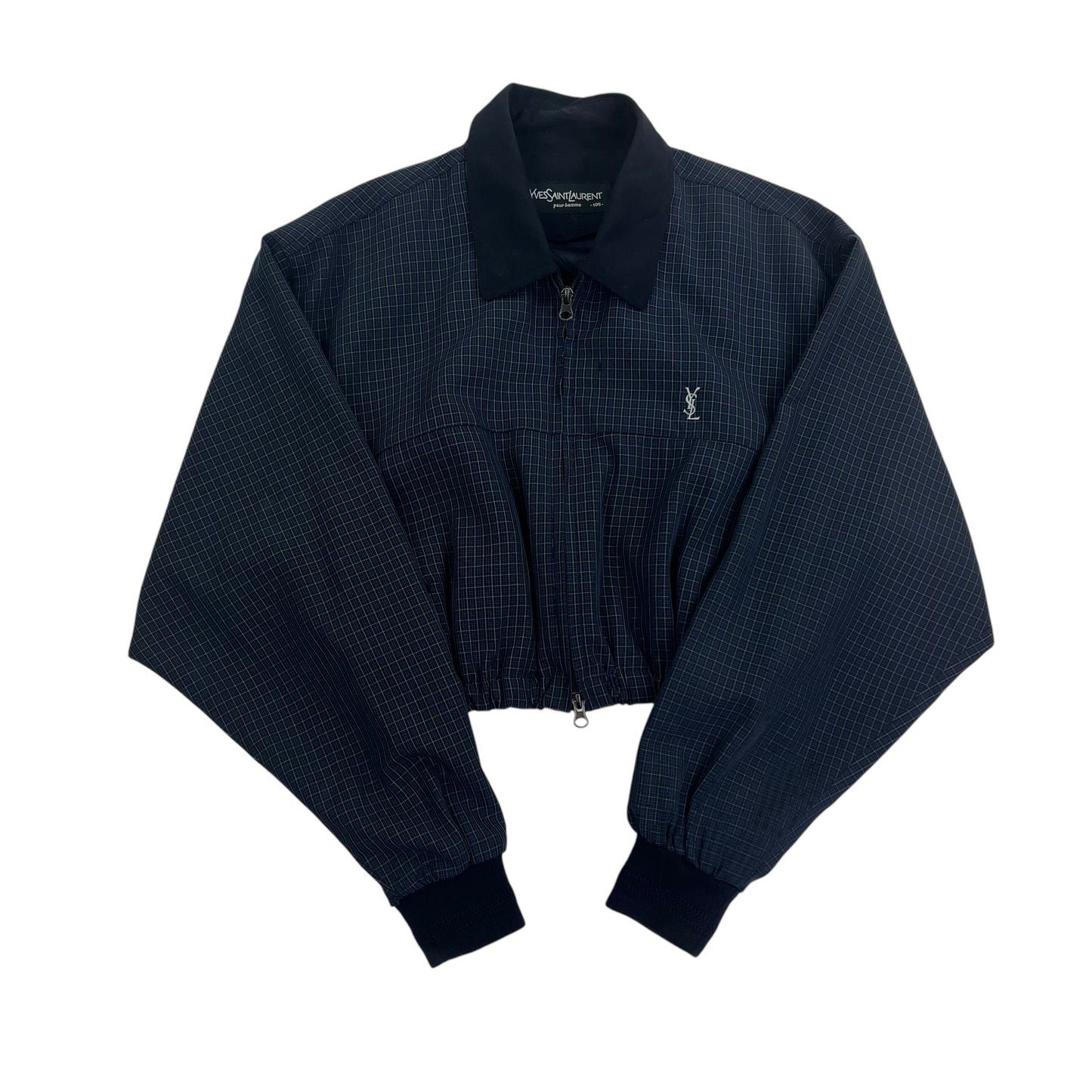 YSL Yves Saint Laurent Windbreaker Crop Top Jacket - Women S