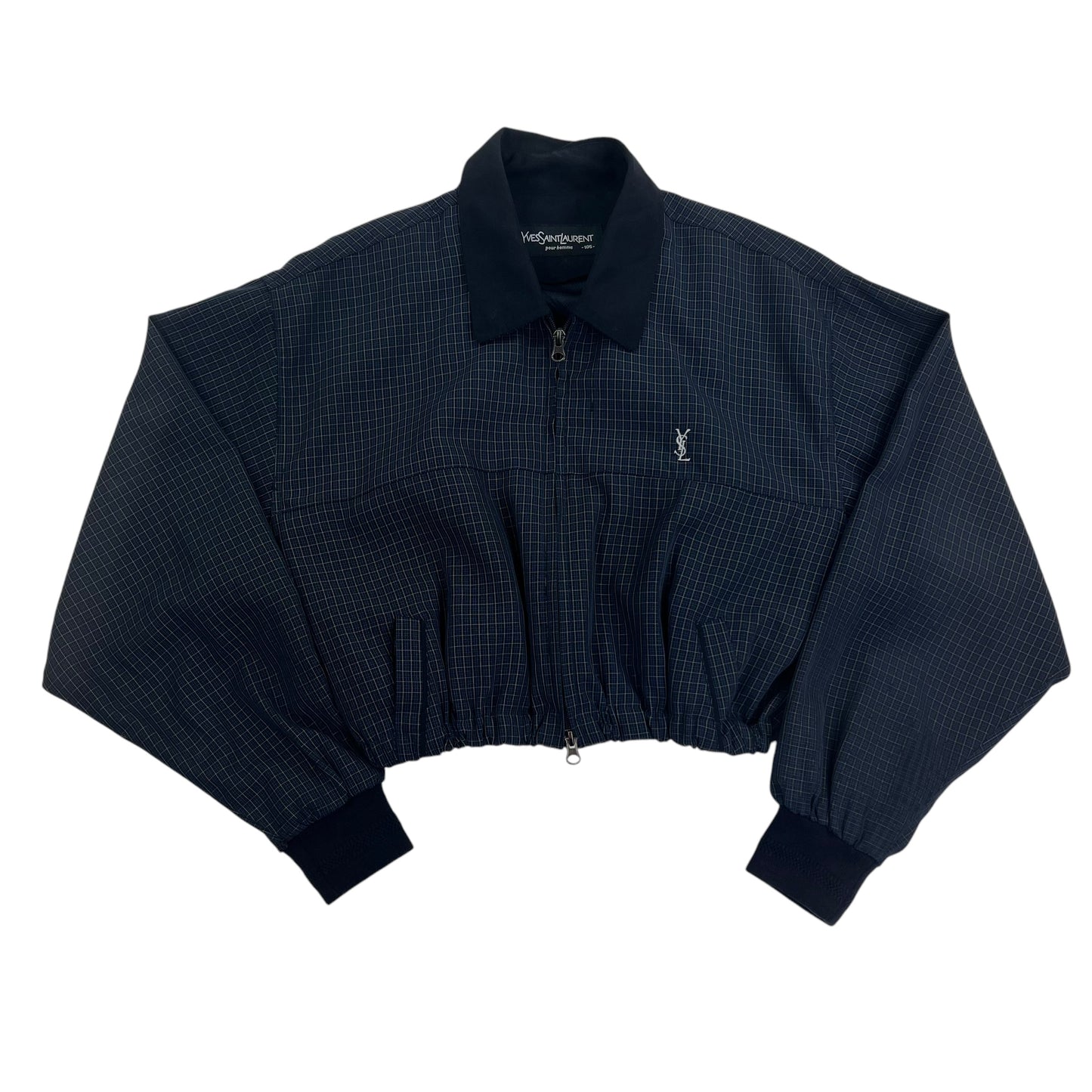YSL Yves Saint Laurent Windbreaker Crop Top Jacket - Women S
