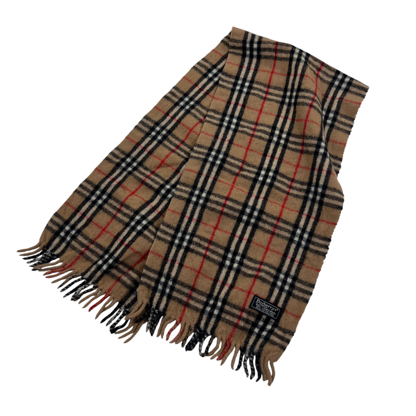 Burberry Scarf Lambswool Wool Muffler Schal