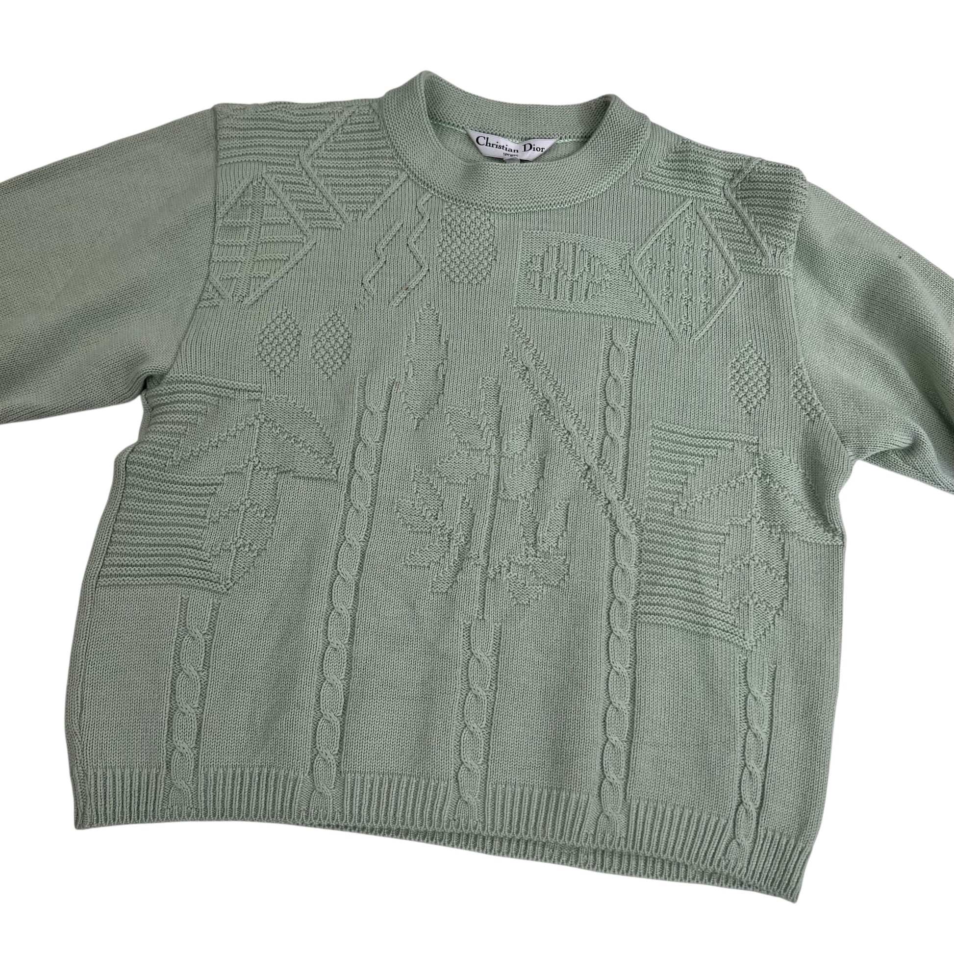 Christian Dior Knit Sweater - Women L Sweaters Dior coat outerwear pufferseason second hand vintage shop österreich germany deutschland angebot daunenjacke winterjacke jacke