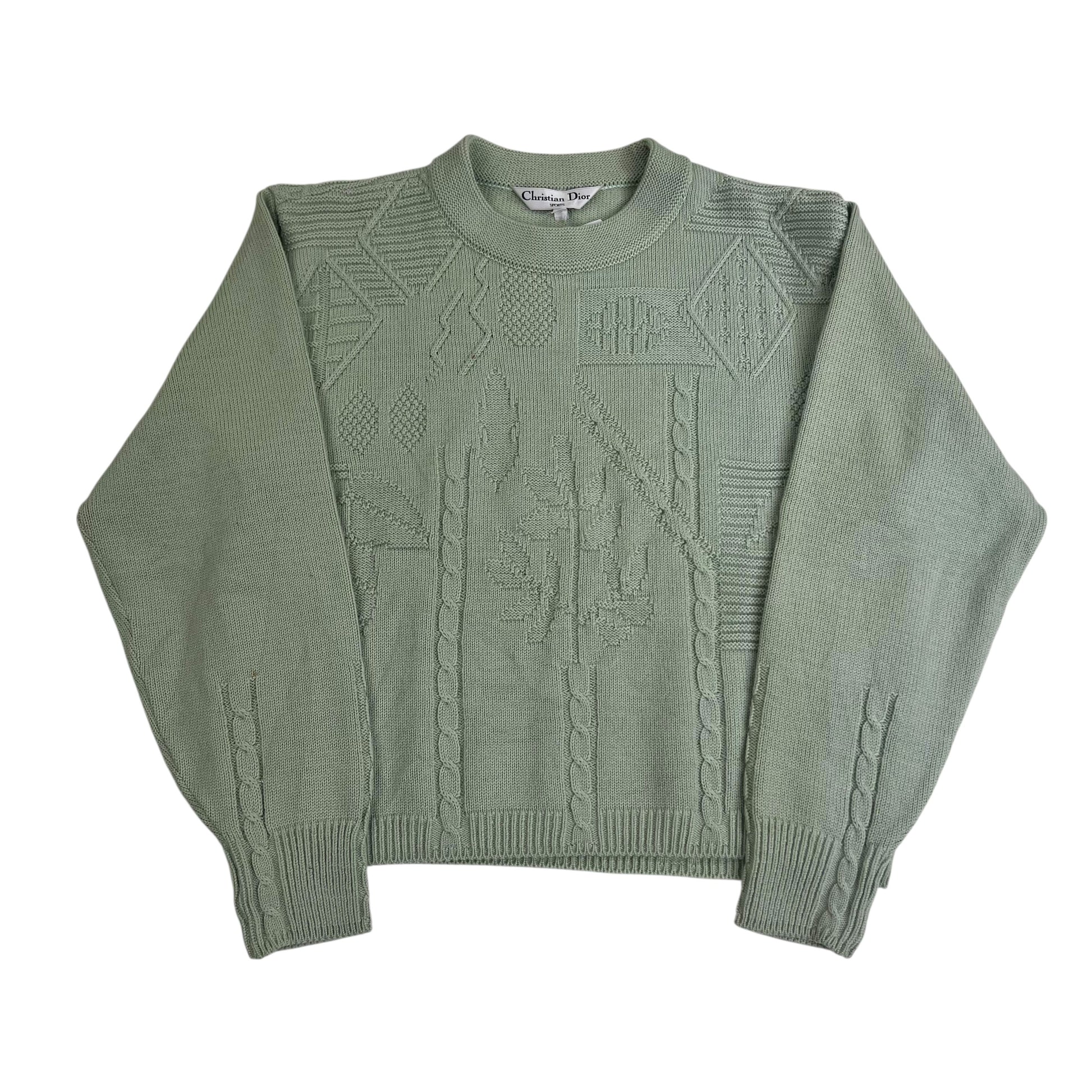 Christian Dior Knit Sweater - Women L Sweaters Dior coat outerwear pufferseason second hand vintage shop österreich germany deutschland angebot daunenjacke winterjacke jacke