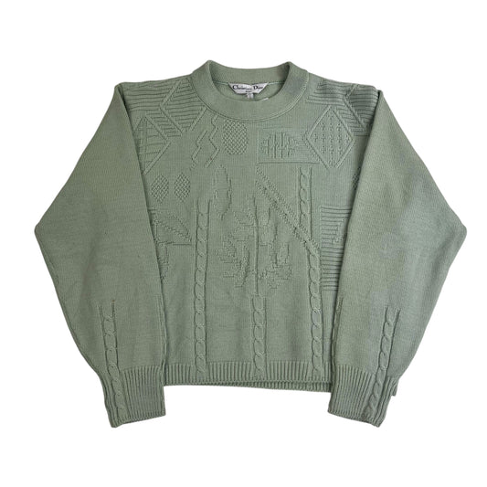 Christian Dior Knit Sweater - Women L Sweaters Dior coat outerwear pufferseason second hand vintage shop österreich germany deutschland angebot daunenjacke winterjacke jacke