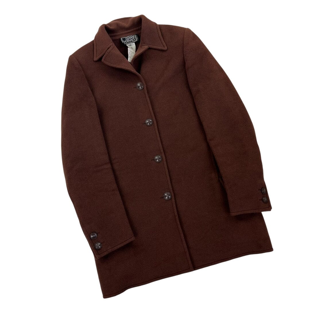 Gianni Versace Couture Cashmere Coat Jacket - Women M 42 Windbreakers Gianni Versace coat outerwear pufferseason second hand vintage shop österreich germany deutschland angebot daunenjacke winterjacke jacke