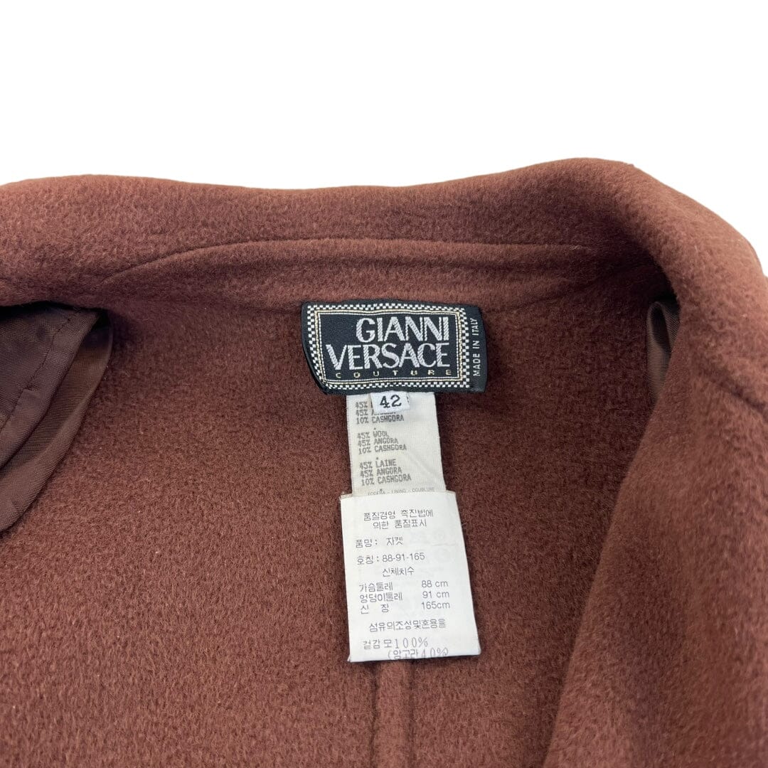 Gianni Versace Couture Cashmere Coat Jacket - Women M 42 Windbreakers Gianni Versace coat outerwear pufferseason second hand vintage shop österreich germany deutschland angebot daunenjacke winterjacke jacke