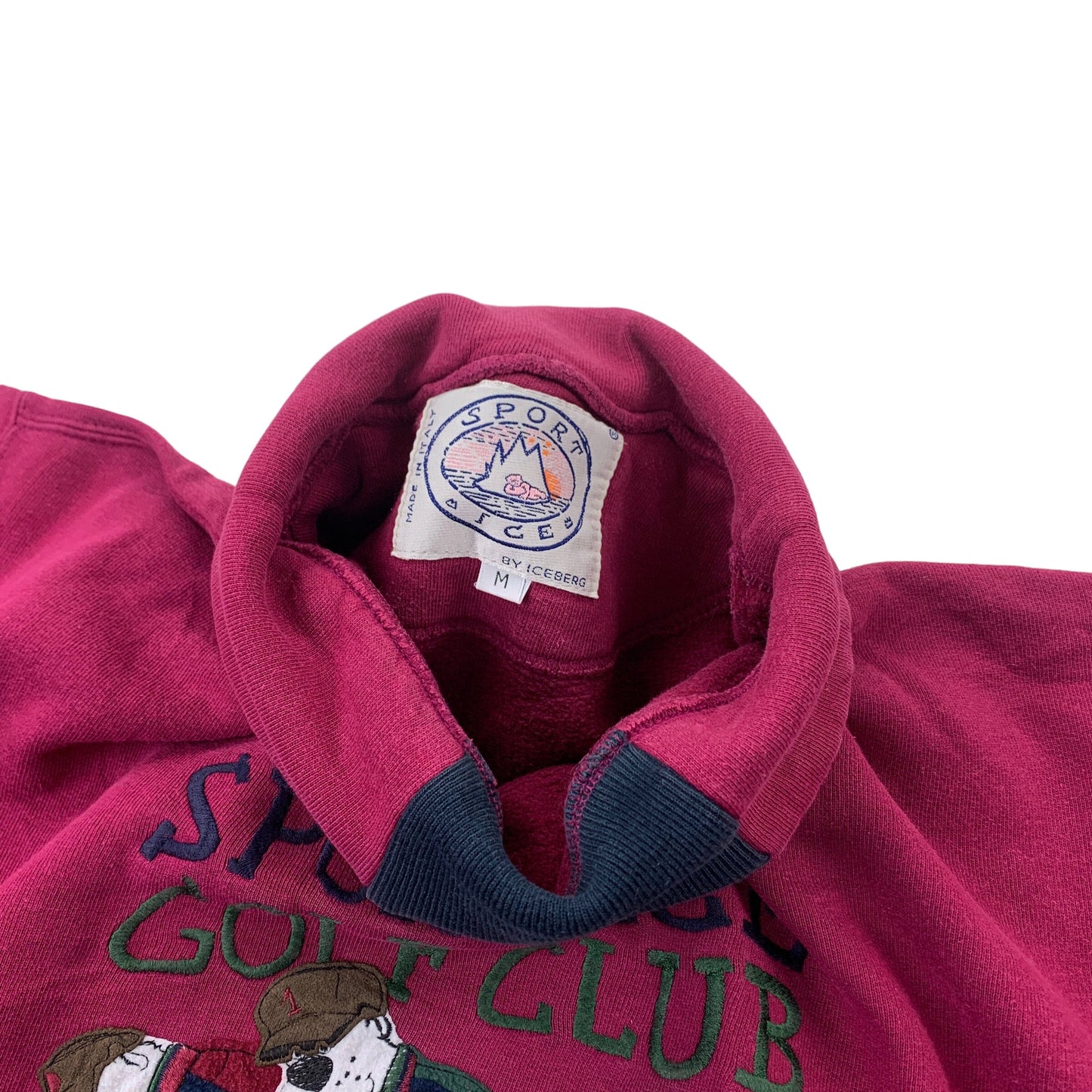 Iceberg Sport Ice "Golf Club" Sweater - M Sweaters Iceberg coat outerwear pufferseason second hand vintage shop österreich germany deutschland angebot daunenjacke winterjacke jacke