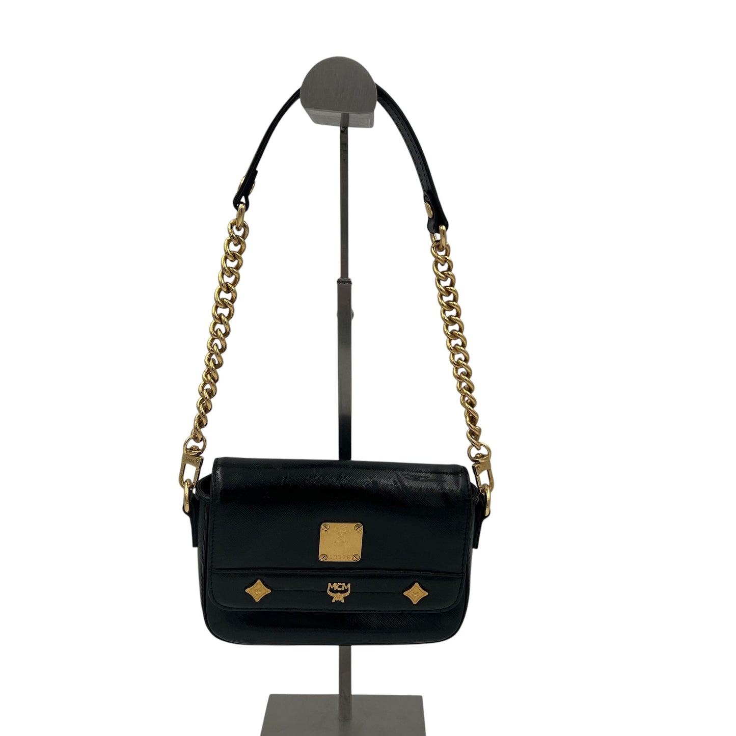 MCM Mini Handle Bag Evening Bag Designer Bags MCM coat outerwear pufferseason second hand vintage shop österreich germany deutschland angebot daunenjacke winterjacke jacke