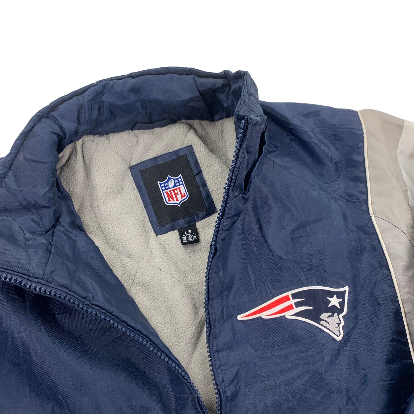 NFL New England Patriots Windbreaker Jacket - XL Windbreakers NFL coat outerwear pufferseason second hand vintage shop österreich germany deutschland angebot daunenjacke winterjacke jacke