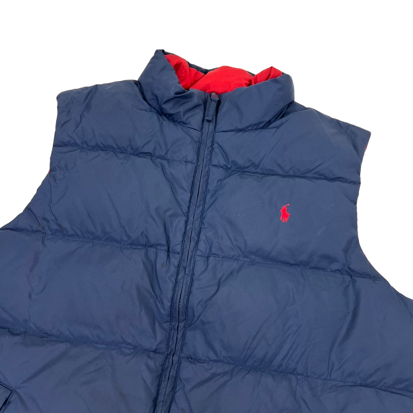 Polo Ralph Lauren Reversible Puffer Vest Gilet - XS (Kids L) Ralph Lauren Ralph Lauren coat outerwear pufferseason second hand vintage shop österreich germany deutschland angebot daunenjacke winterjacke jacke