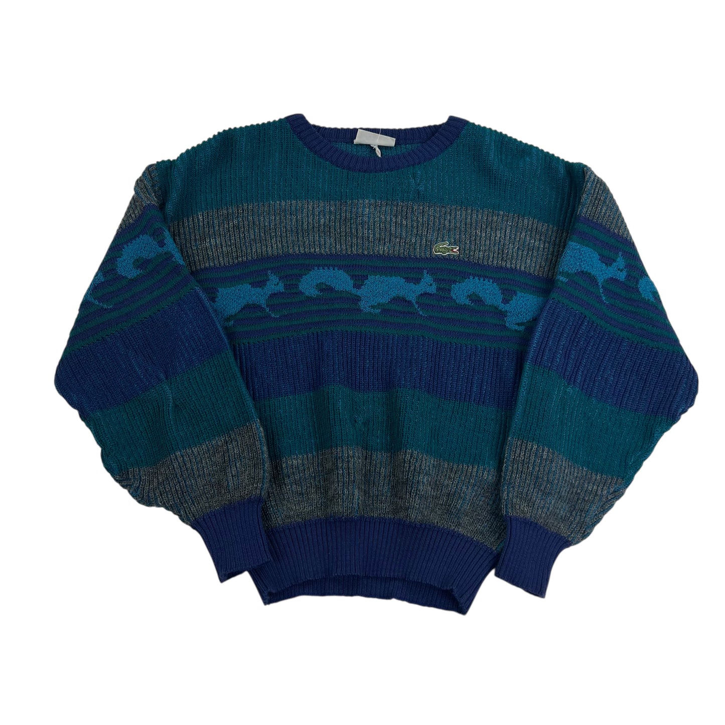 Rare Lacoste Squirrel Sweater - Women M Lacoste coat outerwear pufferseason second hand vintage shop österreich germany deutschland angebot daunenjacke winterjacke jacke