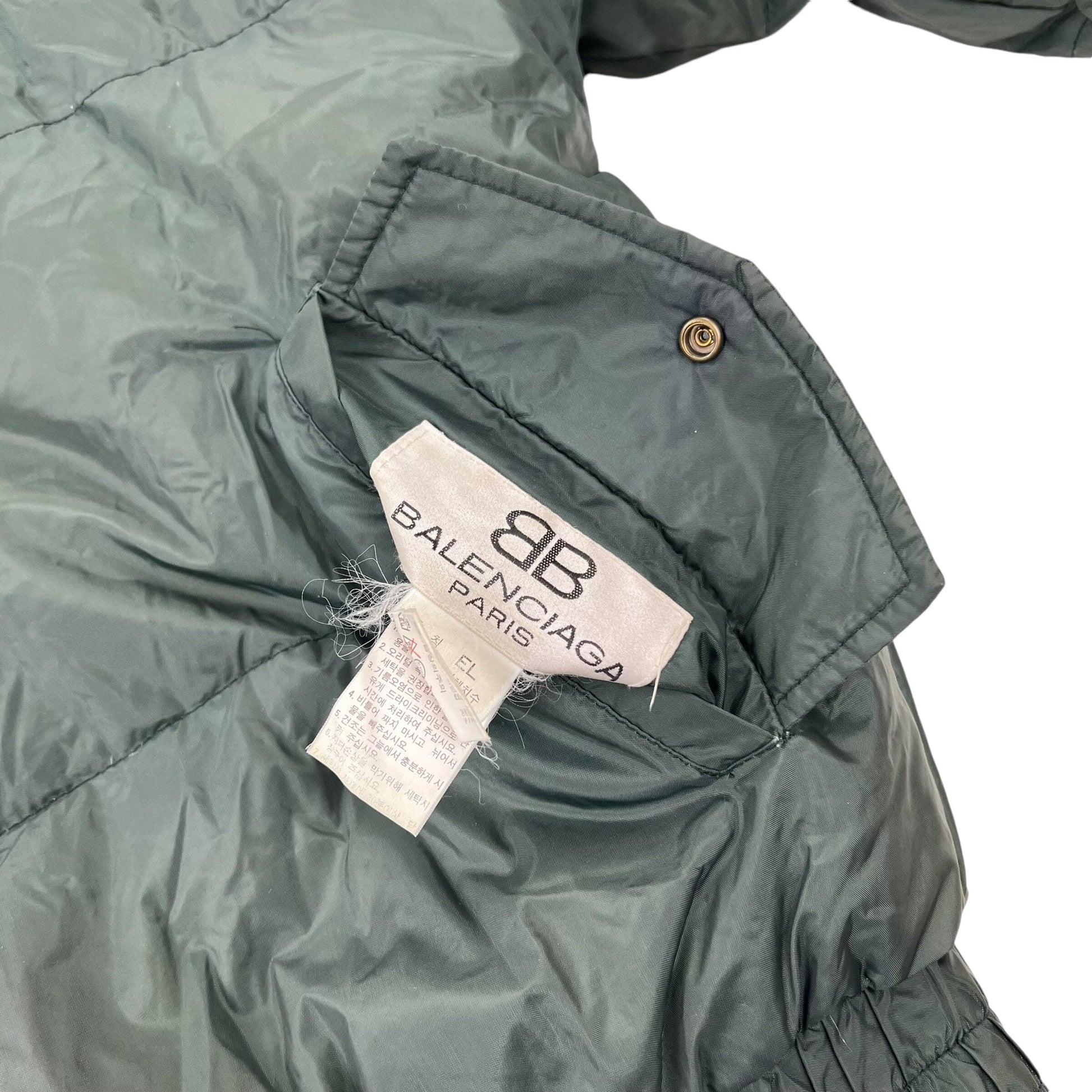 Vintage 90s Balenciaga Reversible Puffer - L Designer Puffer Balenciaga coat outerwear pufferseason second hand vintage shop österreich germany deutschland angebot daunenjacke winterjacke jacke