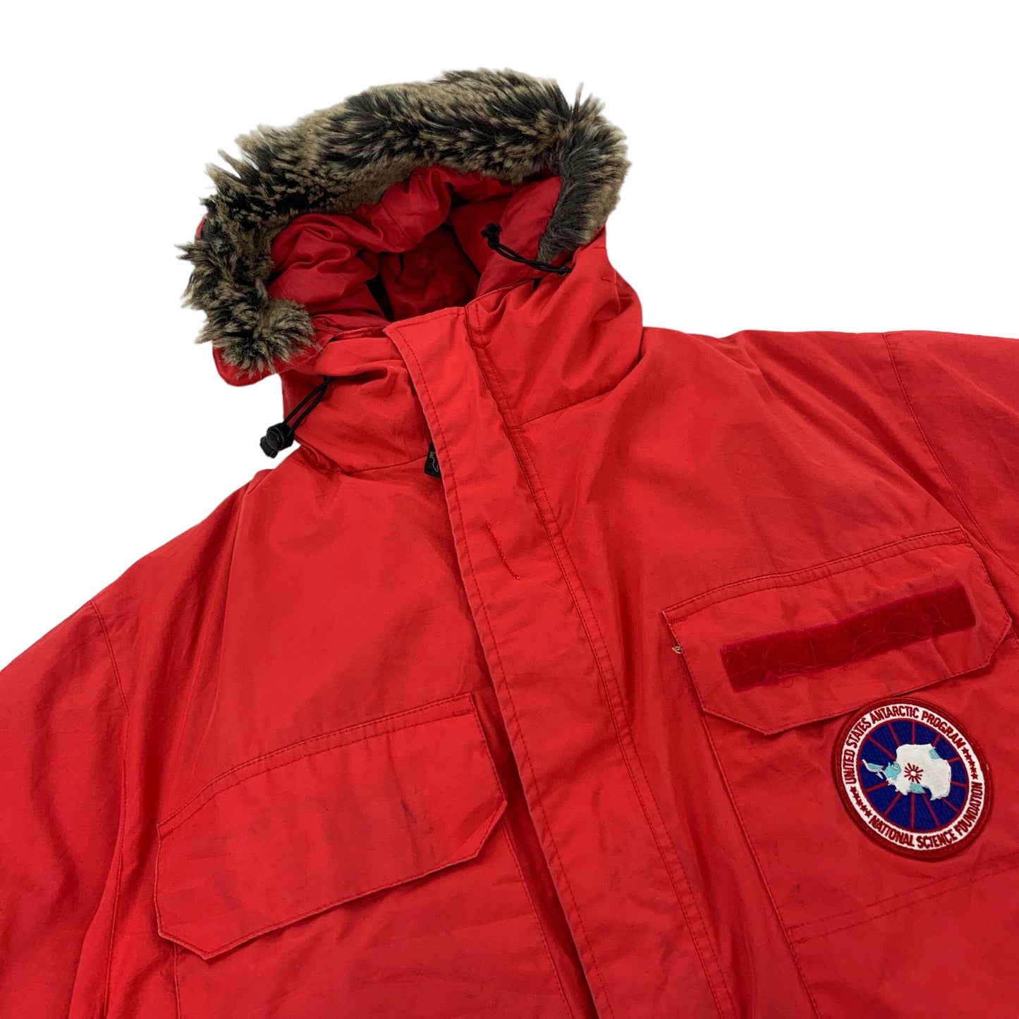 Vintage Canada Goose "BIG RED" Expedition Parka Coat Jacket Canada Goose Canada Goose coat outerwear pufferseason second hand vintage shop österreich germany deutschland angebot daunenjacke winterjacke jacke