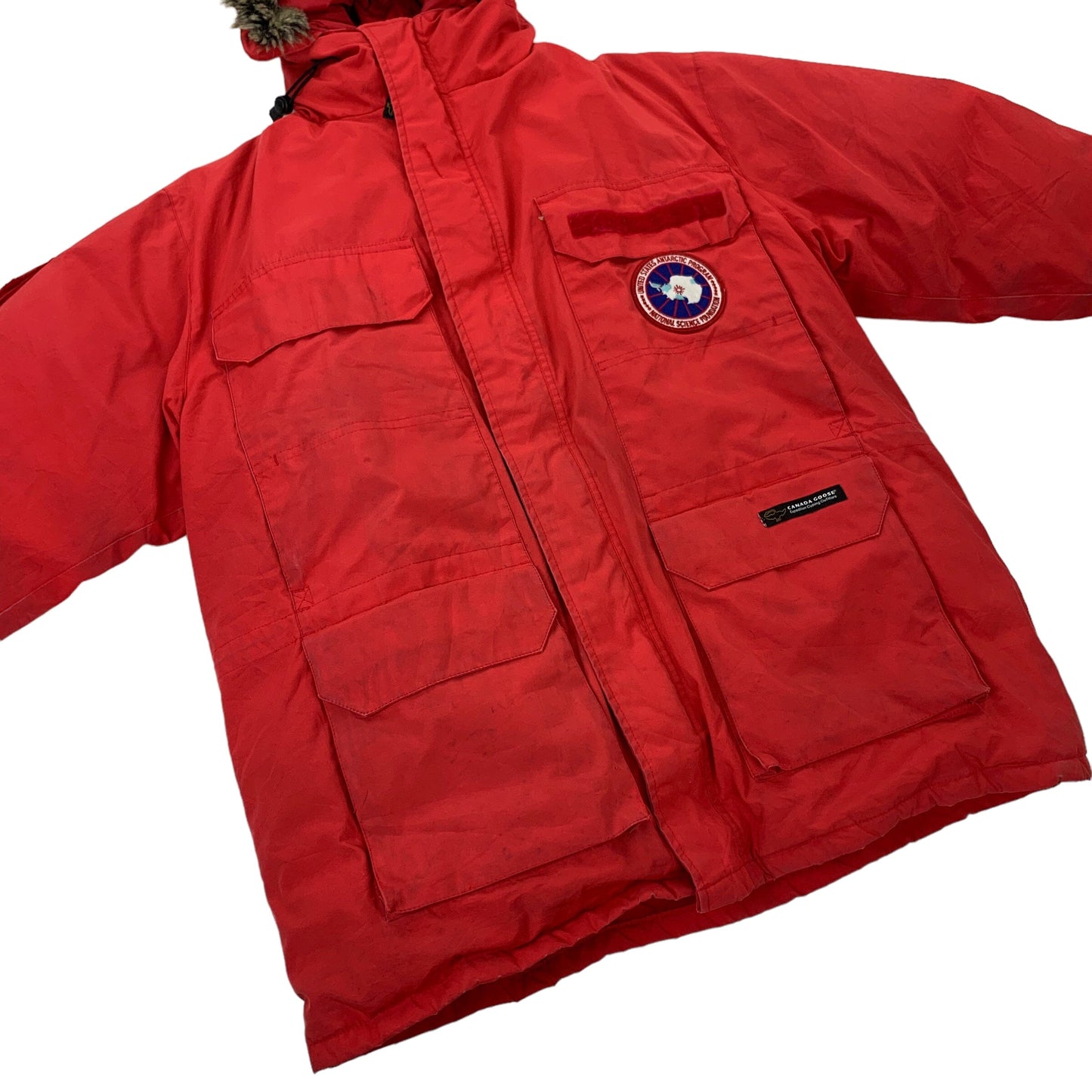 Vintage Canada Goose "BIG RED" Expedition Parka Coat Jacket Canada Goose Canada Goose coat outerwear pufferseason second hand vintage shop österreich germany deutschland angebot daunenjacke winterjacke jacke