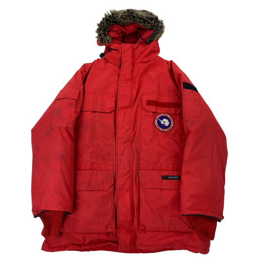 Vintage Canada Goose "BIG RED" Expedition Parka Coat Jacket Canada Goose Canada Goose coat outerwear pufferseason second hand vintage shop österreich germany deutschland angebot daunenjacke winterjacke jacke