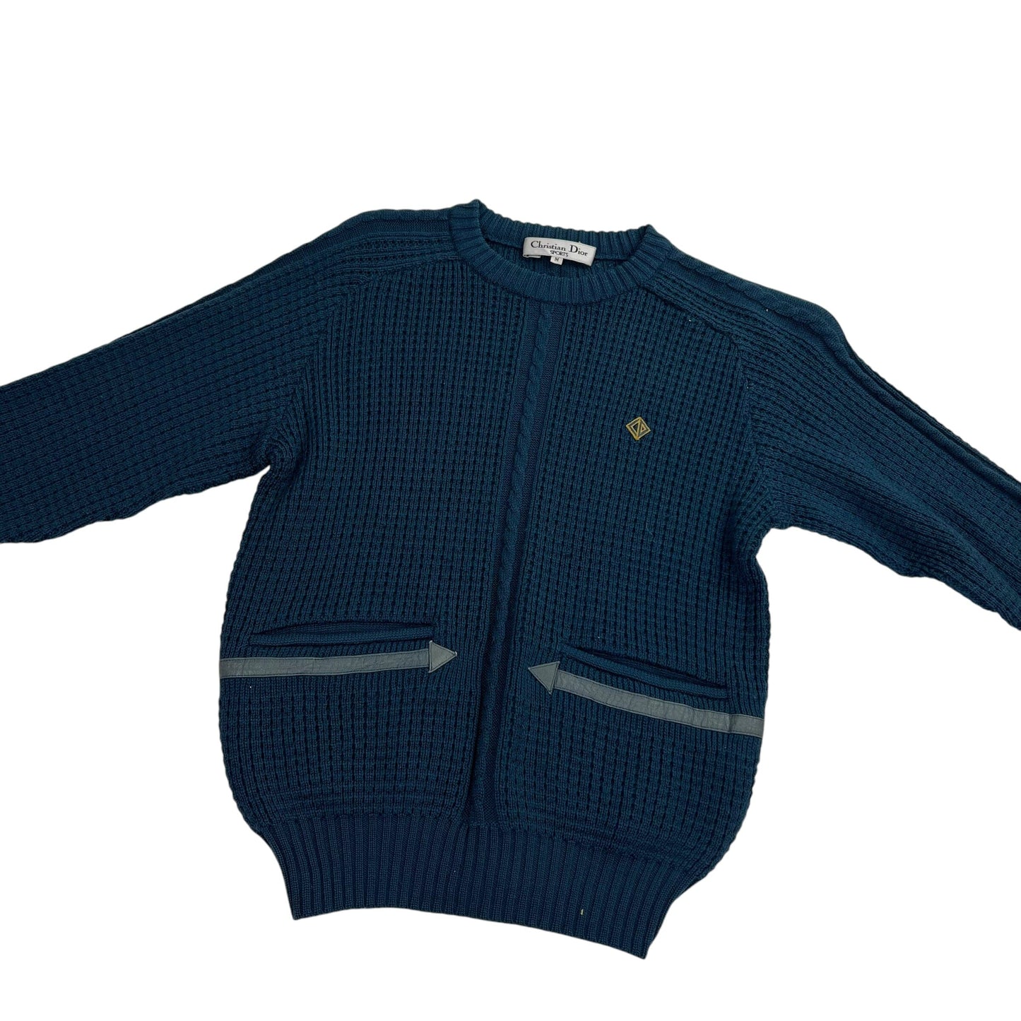 Vintage Christian Dior Knit Sweater - Women M Sweaters Dior coat outerwear pufferseason second hand vintage shop österreich germany deutschland angebot daunenjacke winterjacke jacke
