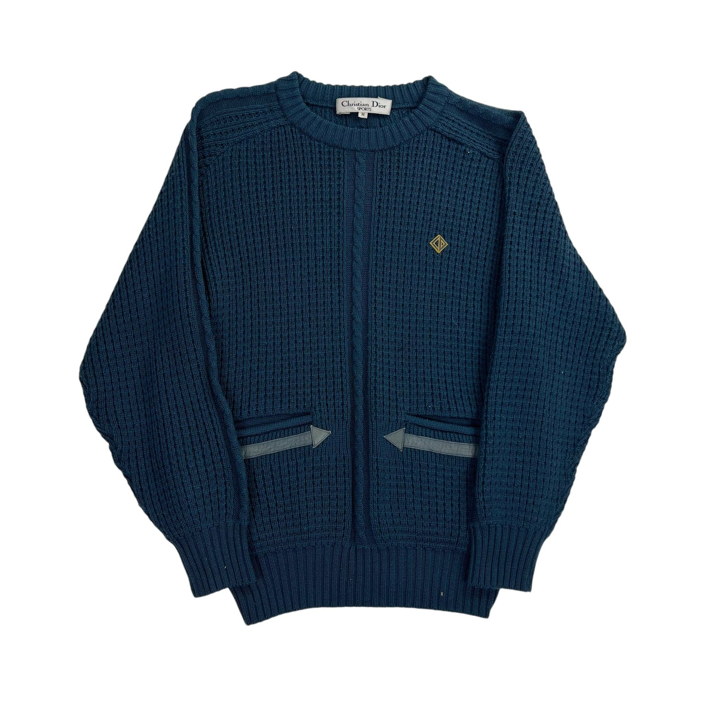 Vintage Christian Dior Knit Sweater - Women M Sweaters Dior coat outerwear pufferseason second hand vintage shop österreich germany deutschland angebot daunenjacke winterjacke jacke