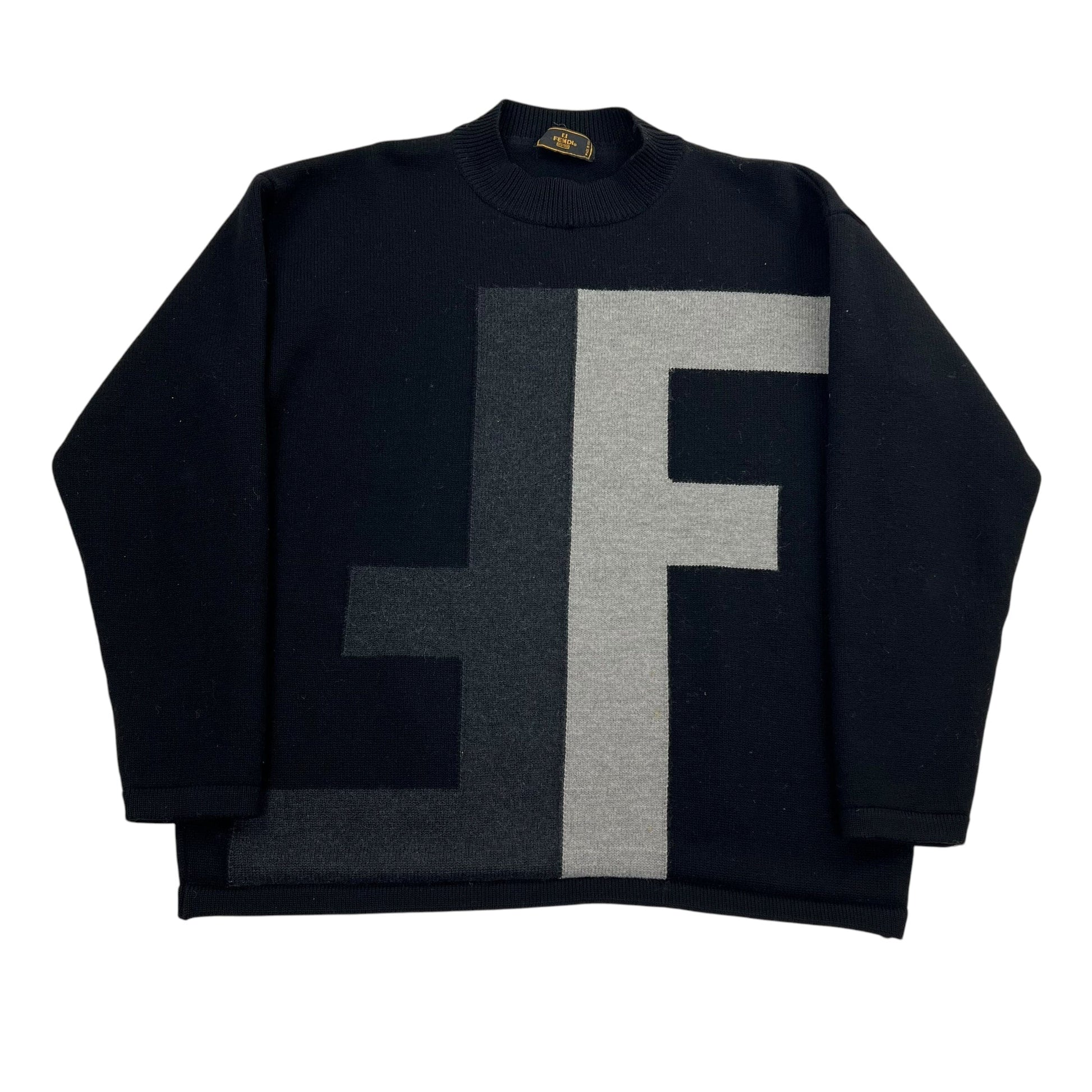 Vintage Fendi Roma Sweater - M Sweaters Fendi coat outerwear pufferseason second hand vintage shop österreich germany deutschland angebot daunenjacke winterjacke jacke