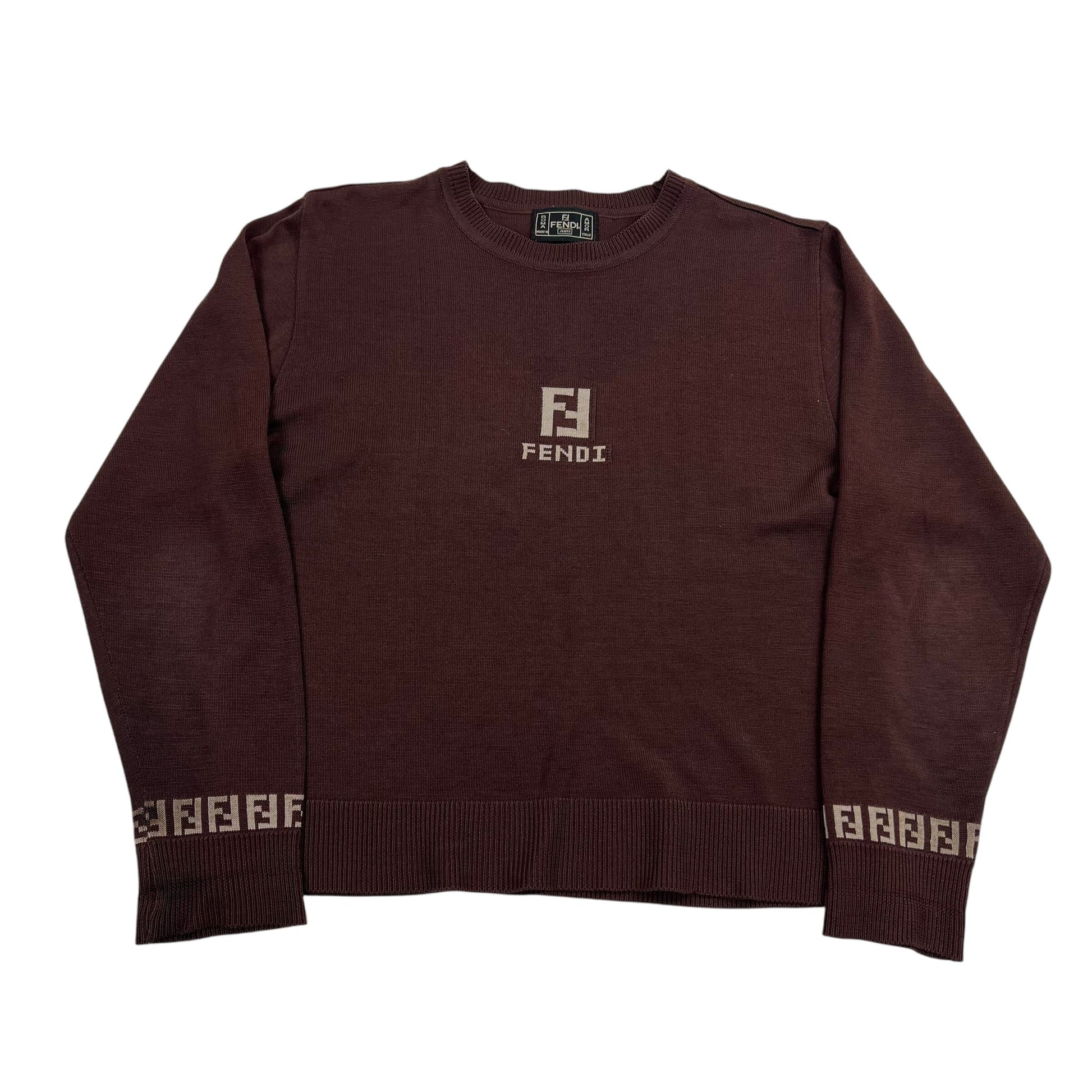 Vintage Fendi Sweater - Women S Sweaters Fendi coat outerwear pufferseason second hand vintage shop österreich germany deutschland angebot daunenjacke winterjacke jacke