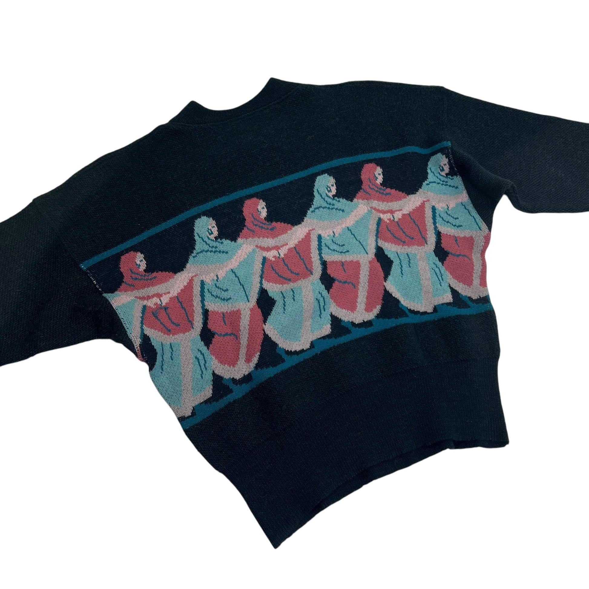 Vintage Gianni Versace "Sister" Egypt Wool Sweater Pullover - M Sweaters Gianni Versace coat outerwear pufferseason second hand vintage shop österreich germany deutschland angebot daunenjacke winterjacke jacke