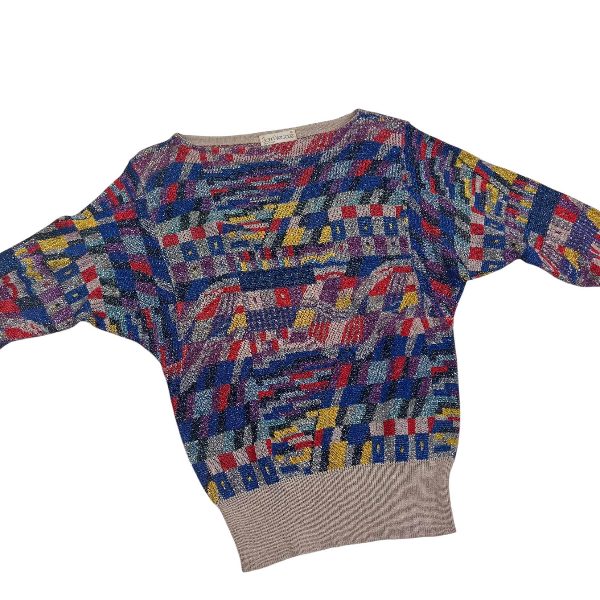 Vintage Gianni Versace thin Top pullover sweater Sweaters Gianni Versace coat outerwear pufferseason second hand vintage shop österreich germany deutschland angebot daunenjacke winterjacke jacke