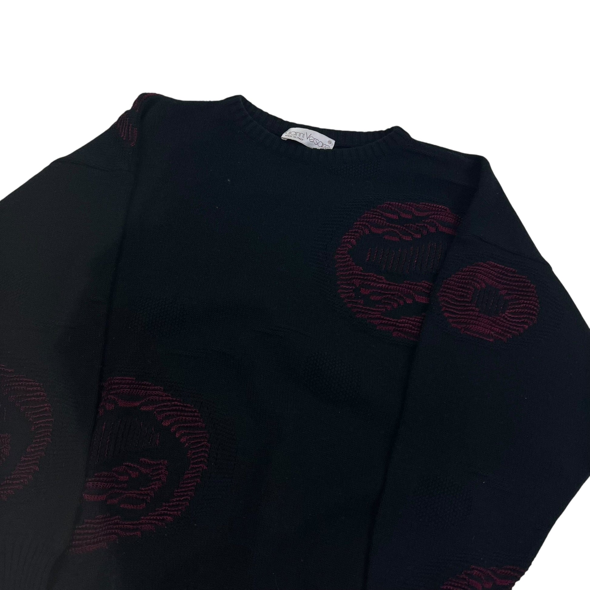 Vintage Gianni Versace Wool Sweater Pullover - S Sweaters Gianni Versace coat outerwear pufferseason second hand vintage shop österreich germany deutschland angebot daunenjacke winterjacke jacke