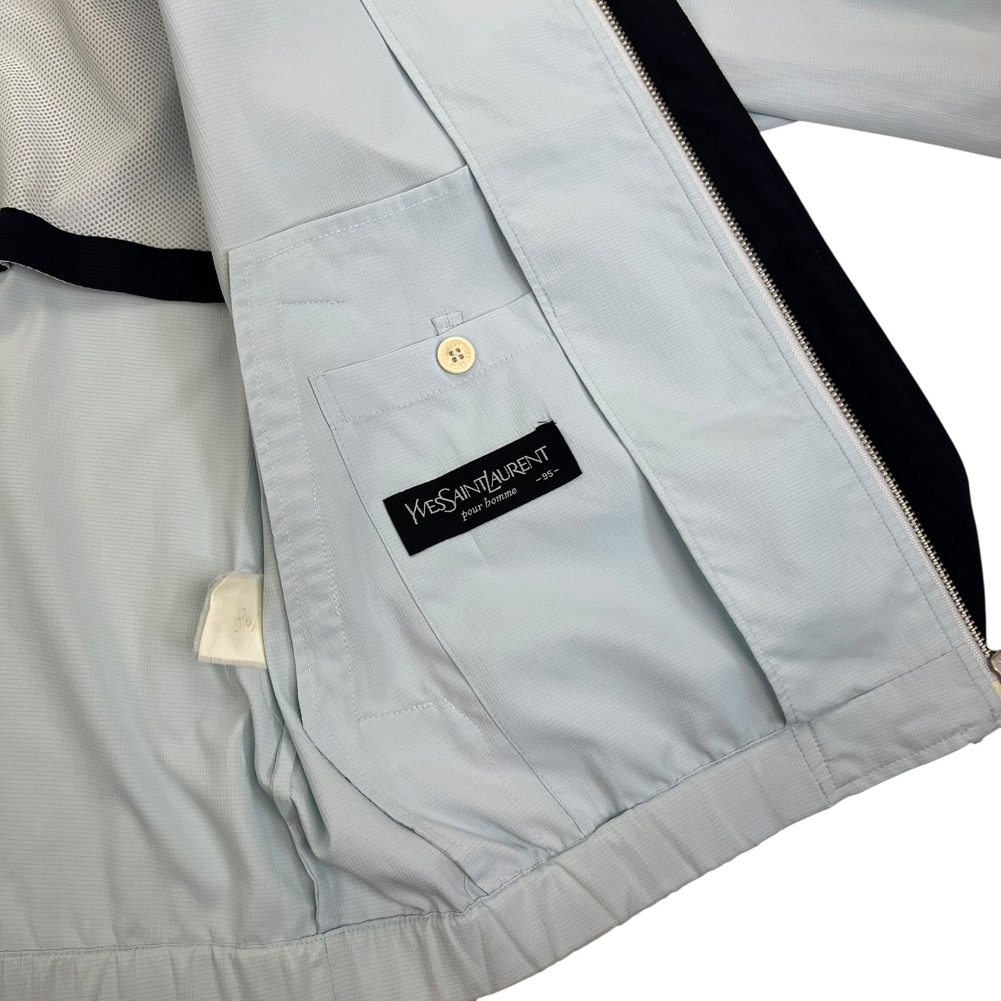 YSL Yves Saint Laurent Harrington Windbreaker - M Windbreakers Yves Saint Laurent coat outerwear pufferseason second hand vintage shop österreich germany deutschland angebot daunenjacke winterjacke jacke