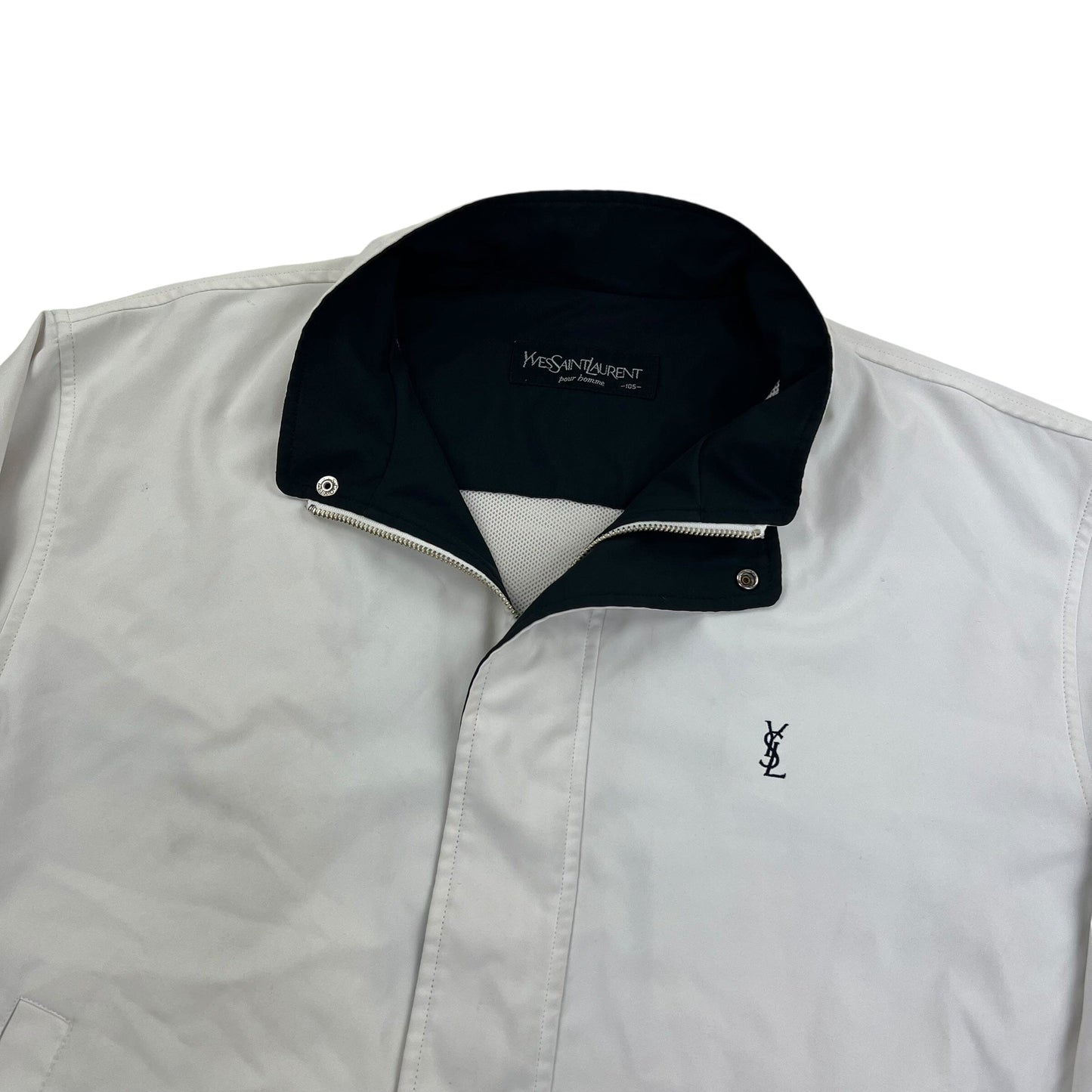 YSL Yves Saint Laurent Harrington Windbreaker - XL Windbreakers Yves Saint Laurent coat outerwear pufferseason second hand vintage shop österreich germany deutschland angebot daunenjacke winterjacke jacke