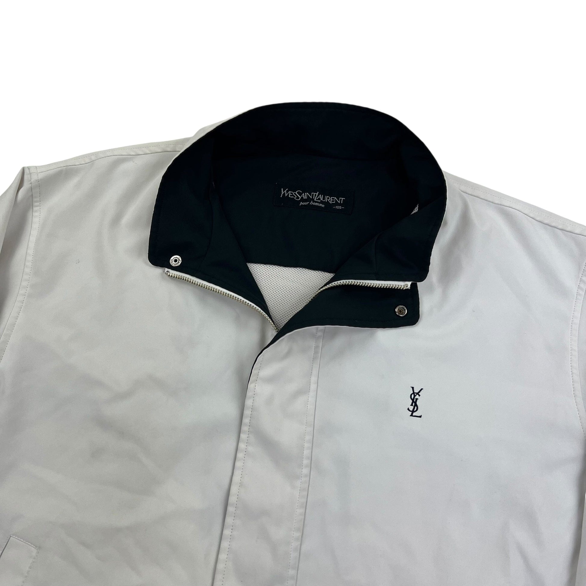 YSL Yves Saint Laurent Harrington Windbreaker - XL Windbreakers Yves Saint Laurent coat outerwear pufferseason second hand vintage shop österreich germany deutschland angebot daunenjacke winterjacke jacke