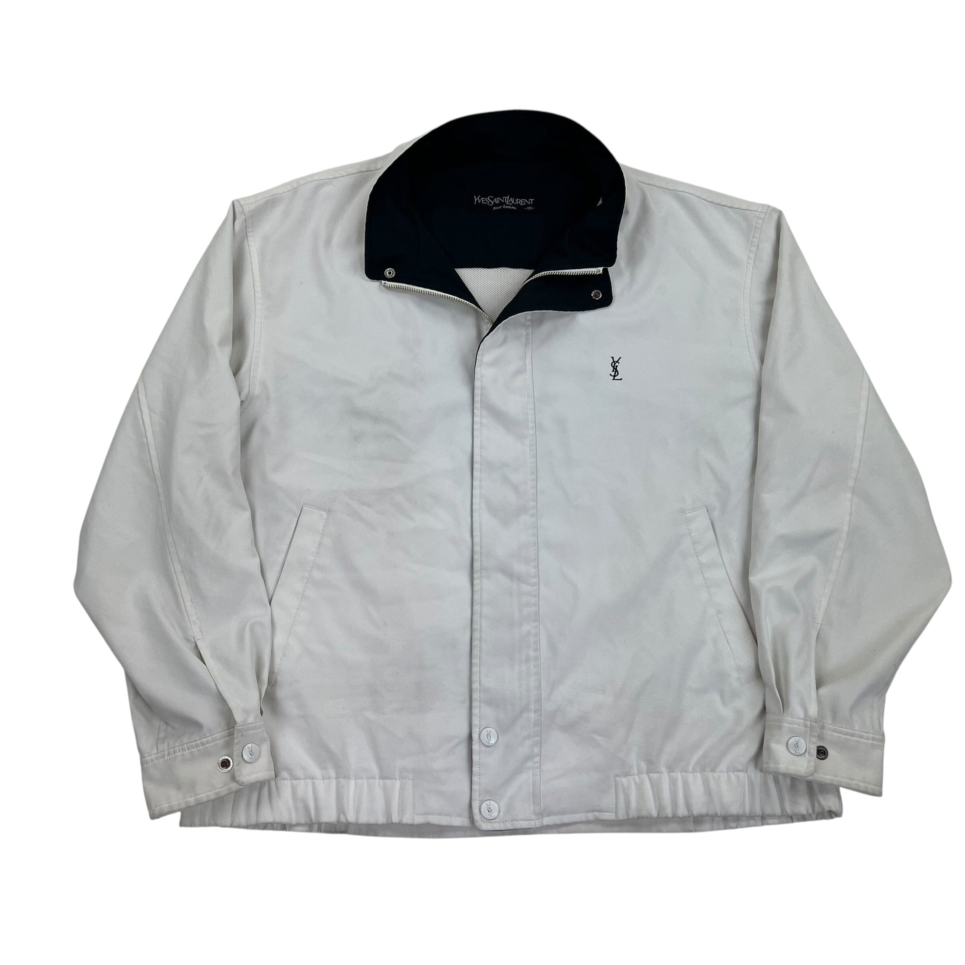 YSL Yves Saint Laurent Harrington Windbreaker - XL Windbreakers Yves Saint Laurent coat outerwear pufferseason second hand vintage shop österreich germany deutschland angebot daunenjacke winterjacke jacke