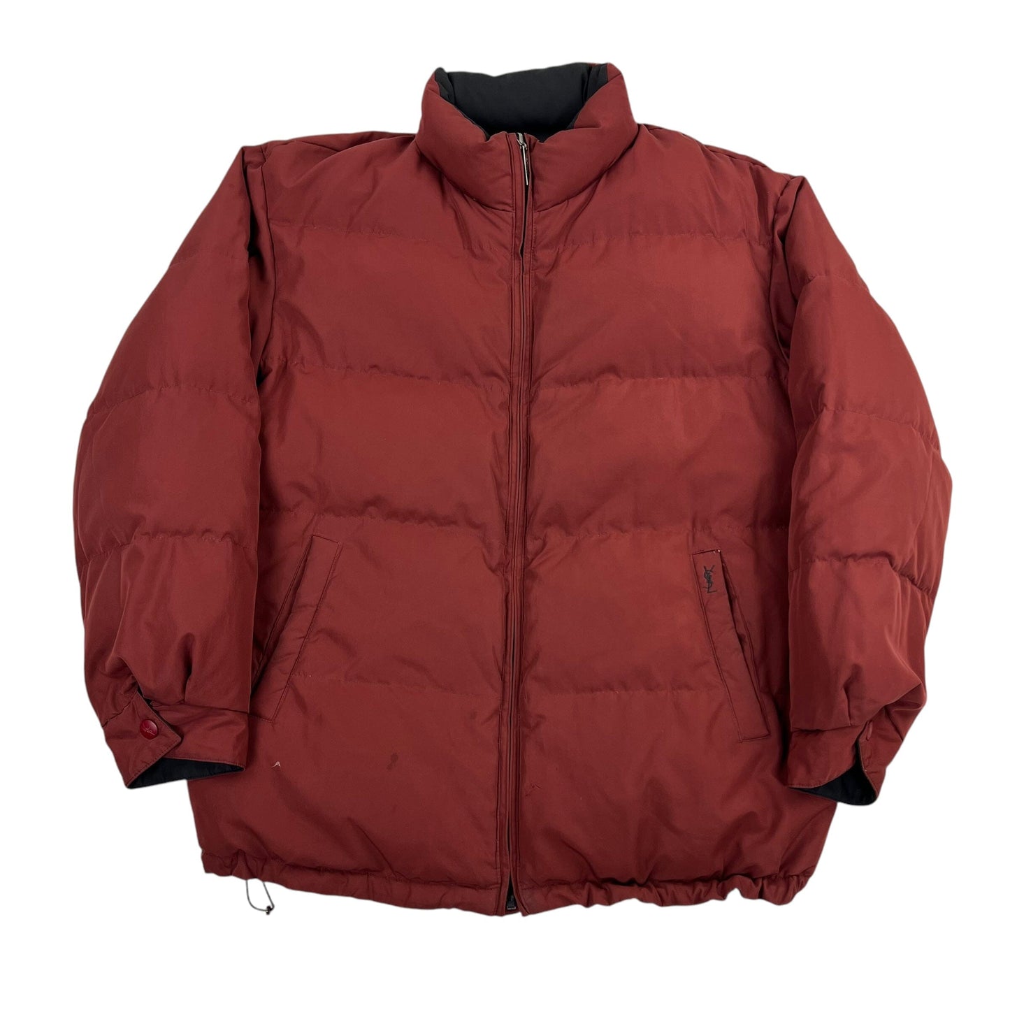 YSL Yves Saint Laurent Reverse Puffer Jacket - XL Designer Puffer Yves Saint Laurent coat outerwear pufferseason second hand vintage shop österreich germany deutschland angebot daunenjacke winterjacke jacke