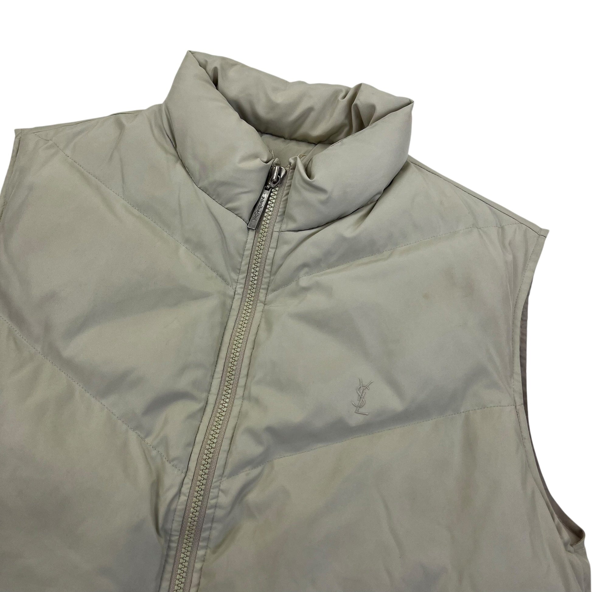 YSV Yves Saint Laurent Puffer Vest Gilet Jacket - M Designer Puffer Yves Saint Laurent coat outerwear pufferseason second hand vintage shop österreich germany deutschland angebot daunenjacke winterjacke jacke