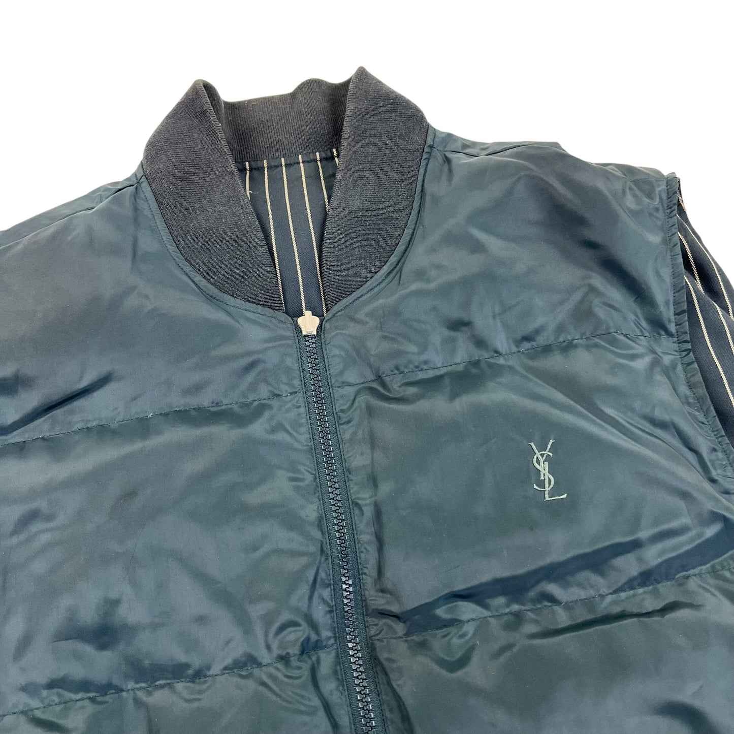 Yves saint Laurent YSL Puffer Vest Gilet - XL Designer Puffer Yves Saint Laurent coat outerwear pufferseason second hand vintage shop österreich germany deutschland angebot daunenjacke winterjacke jacke