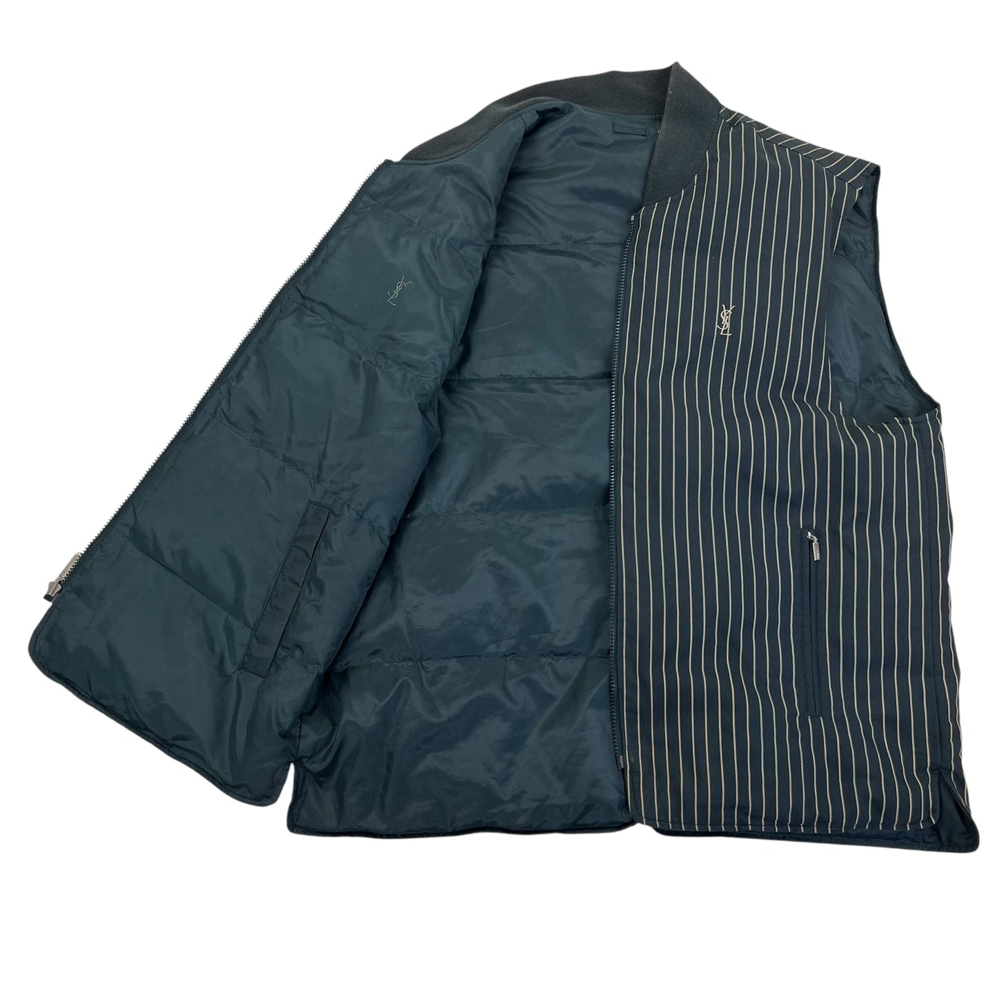 Yves saint Laurent YSL Puffer Vest Gilet - XL Designer Puffer Yves Saint Laurent coat outerwear pufferseason second hand vintage shop österreich germany deutschland angebot daunenjacke winterjacke jacke