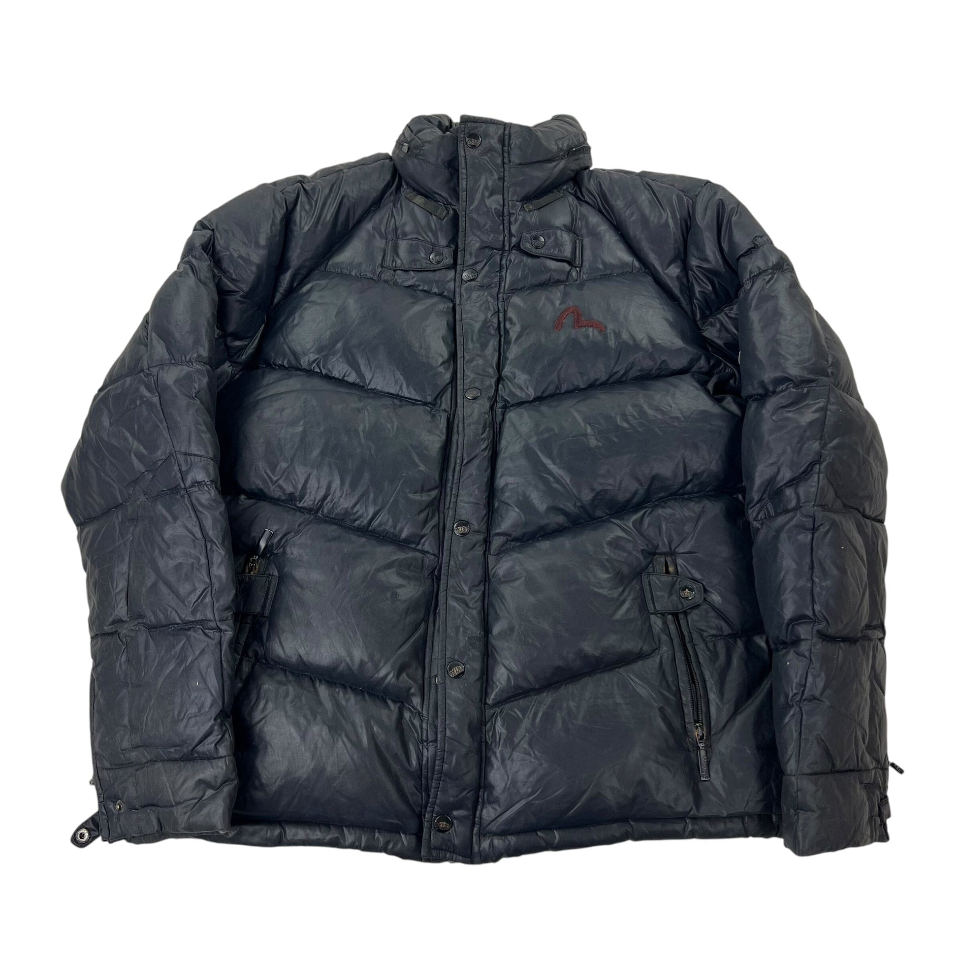 90s Evisu Puffer Jacket - L pufferseason coat outerwear pufferseason second hand vintage shop österreich germany deutschland angebot daunenjacke winterjacke jacke