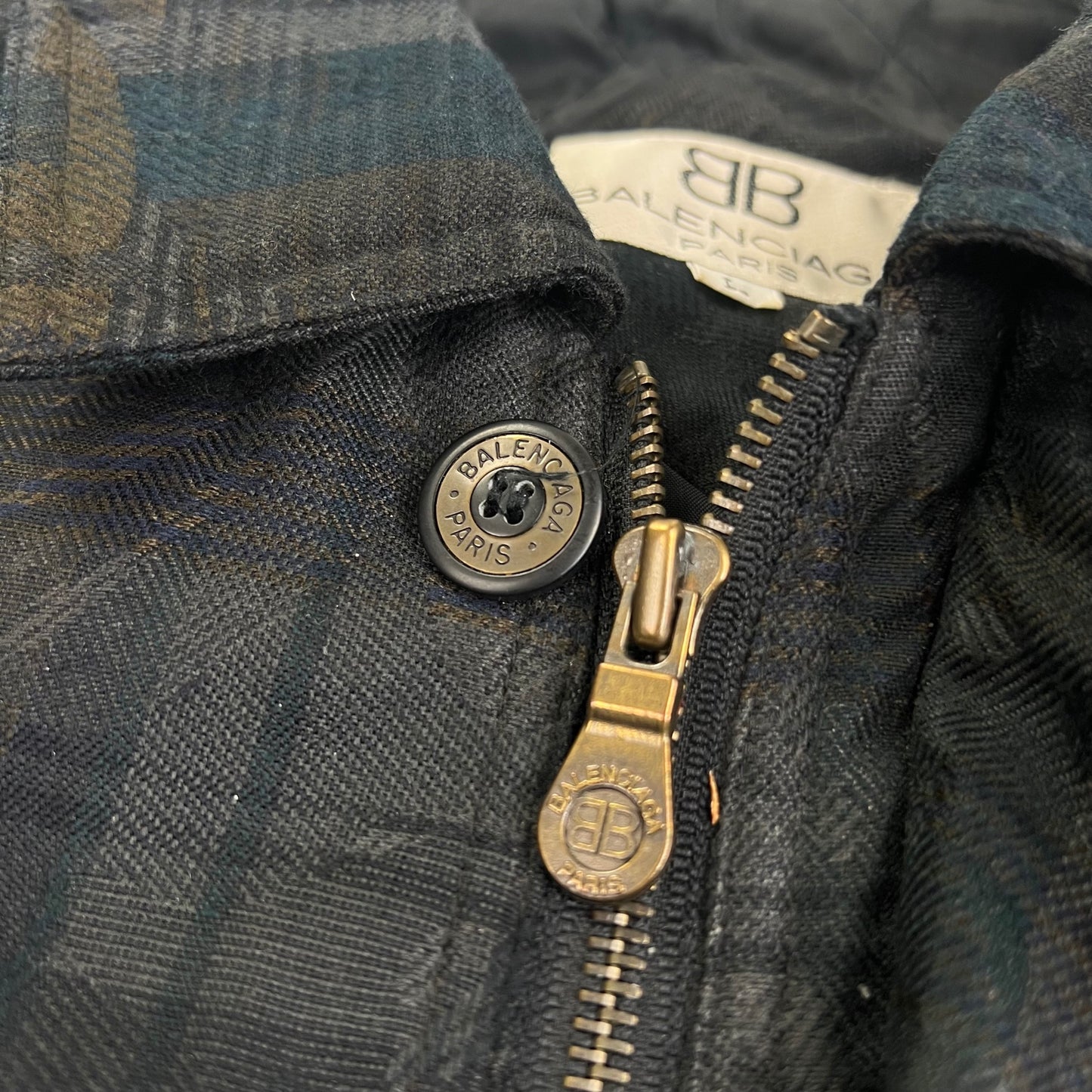 Vintage Balenciaga Paris Windbreaker Bomber Jacket - L