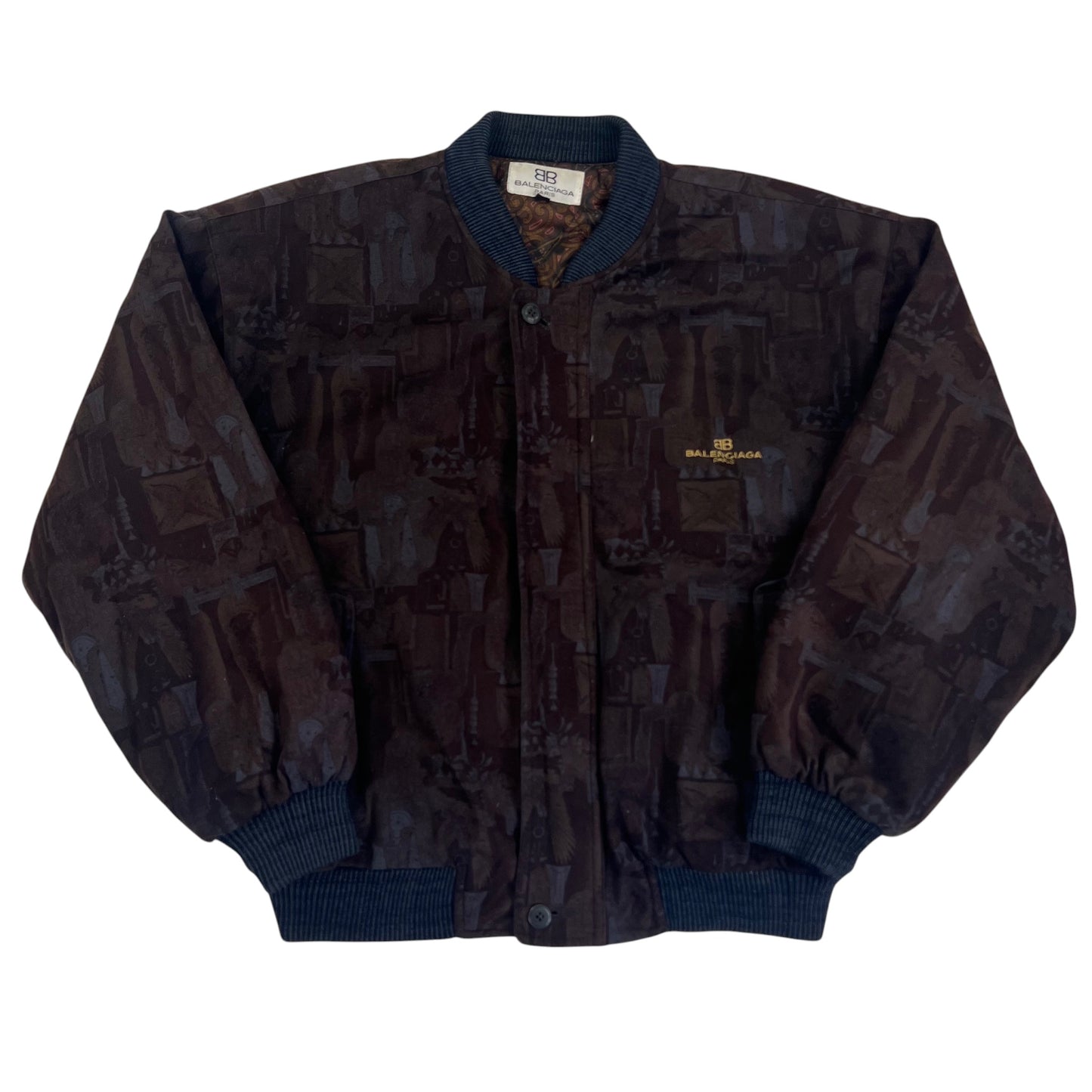 Vintage Balenciaga Paris Windbreaker Bomber Jacket - L